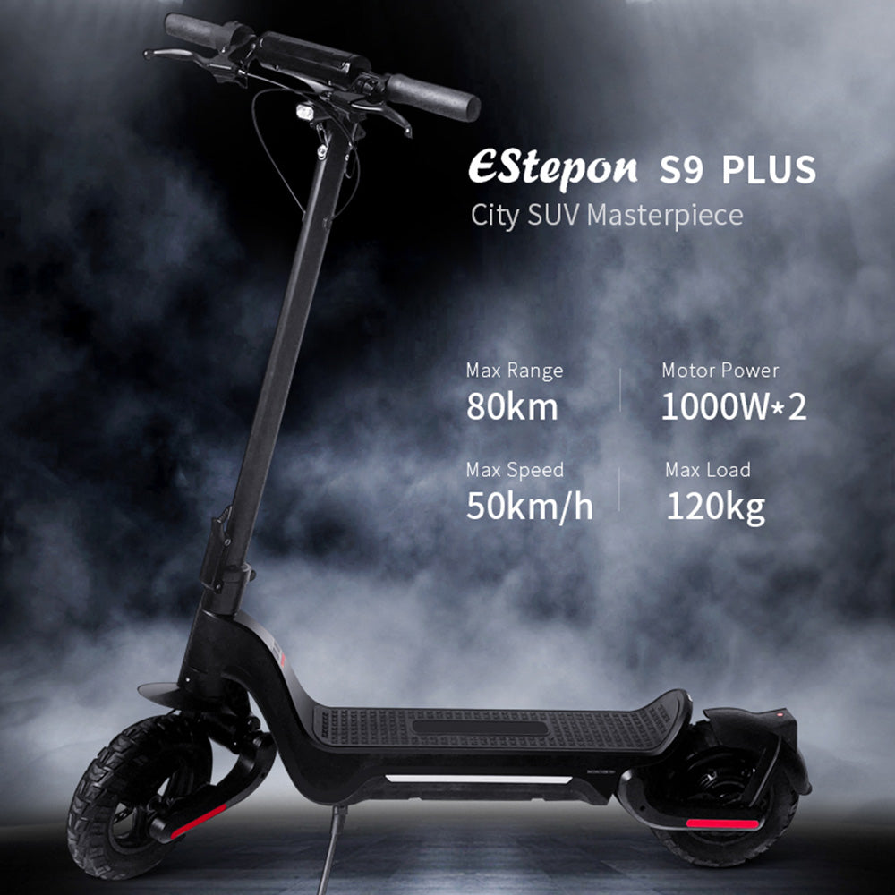 SCOOTER ELÉTRICO 800W DOBRÁVEL E-SCOOTER 50KM GAMA 10" FORA DE ESTRADA 15AH 45KM/H