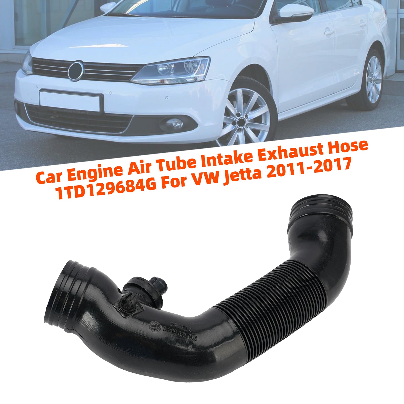 Car Engine Air Tube Intake Exhaust Hose 1TD129684G For VW Jetta 2011-2017
