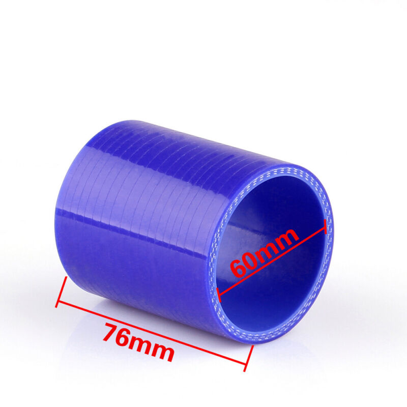 Coupleur de tuyau en Silicone droit 0 degré 76mm 60mm, admission Turbo pour refroidisseur intermédiaire