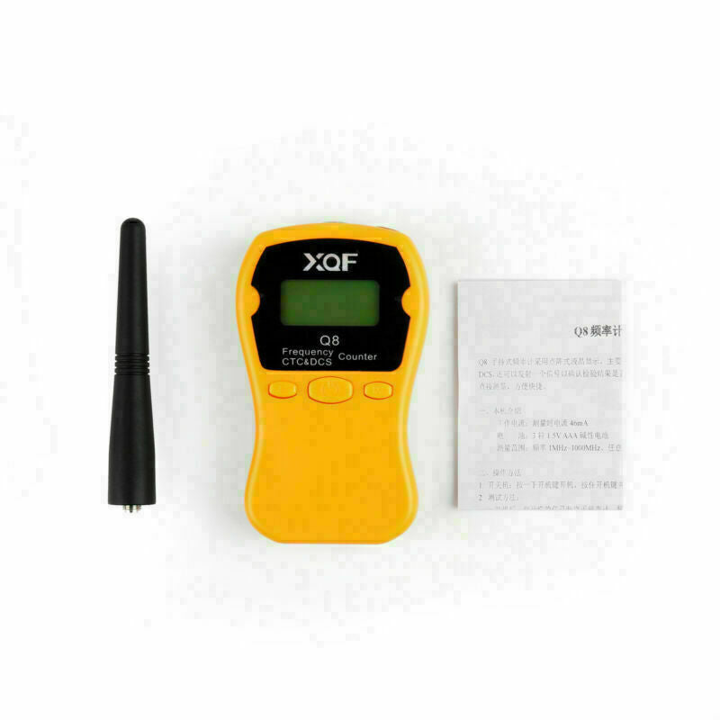 Compteur d'affichage Portable 1xQ8, fréquence CTCSS/DCS, fréquence LCD 1MHz-1000MHz