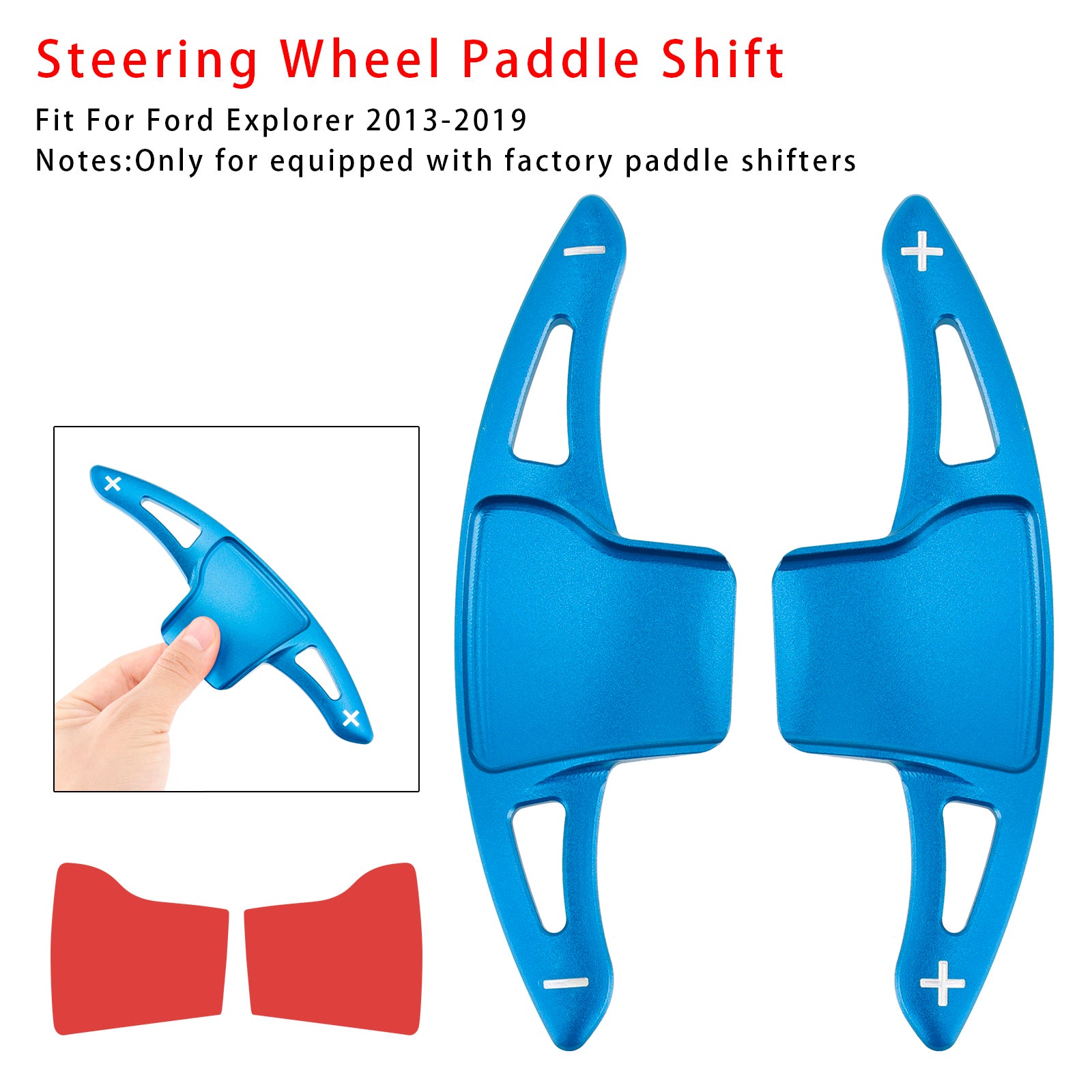 Extension de la palette de vitesses de volant Ford Explorer 2013-2019 pour l'aluminium