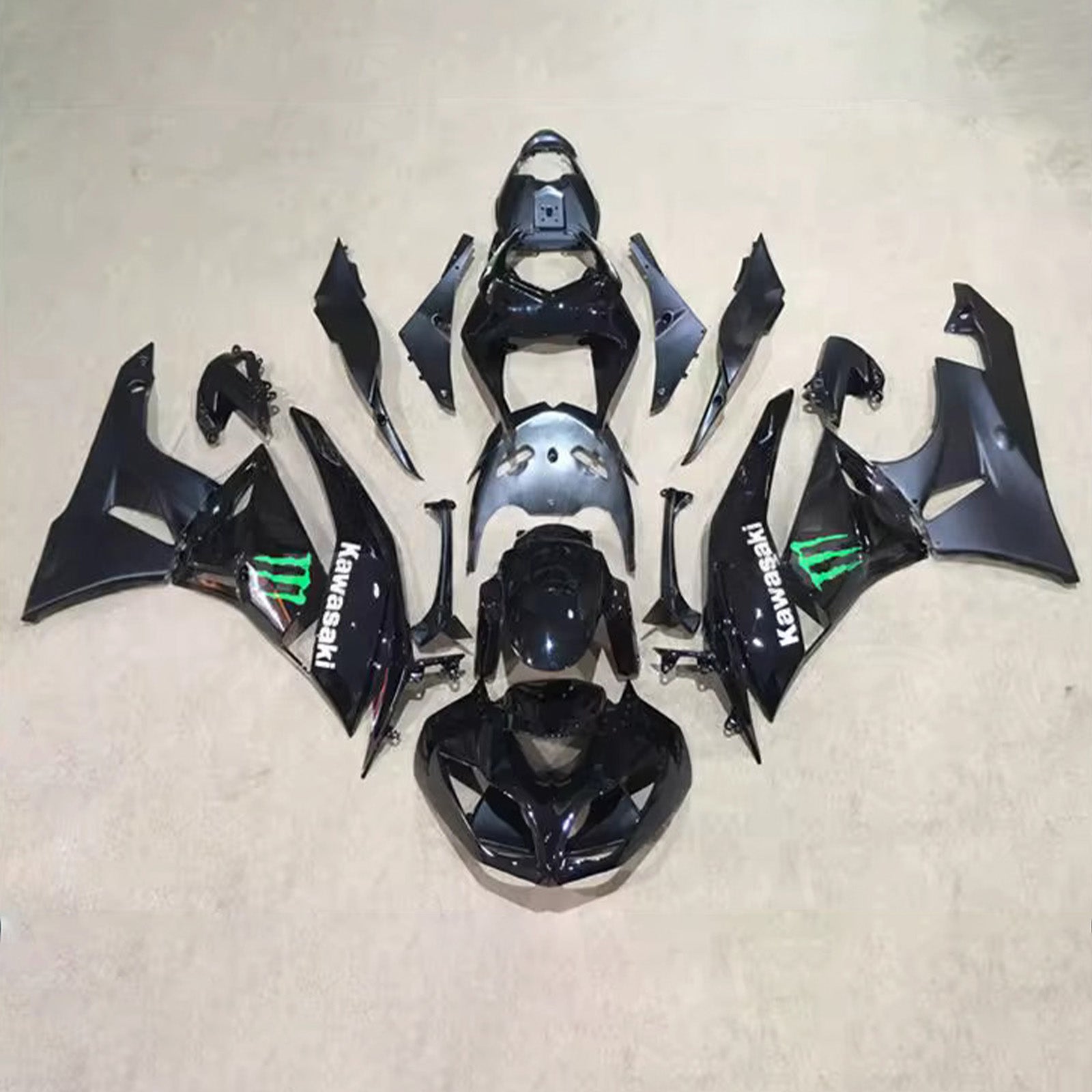 Kit carena iniezione carrozzeria in plastica ABS adatta per Kawasaki ZX6R 636 2009-2012