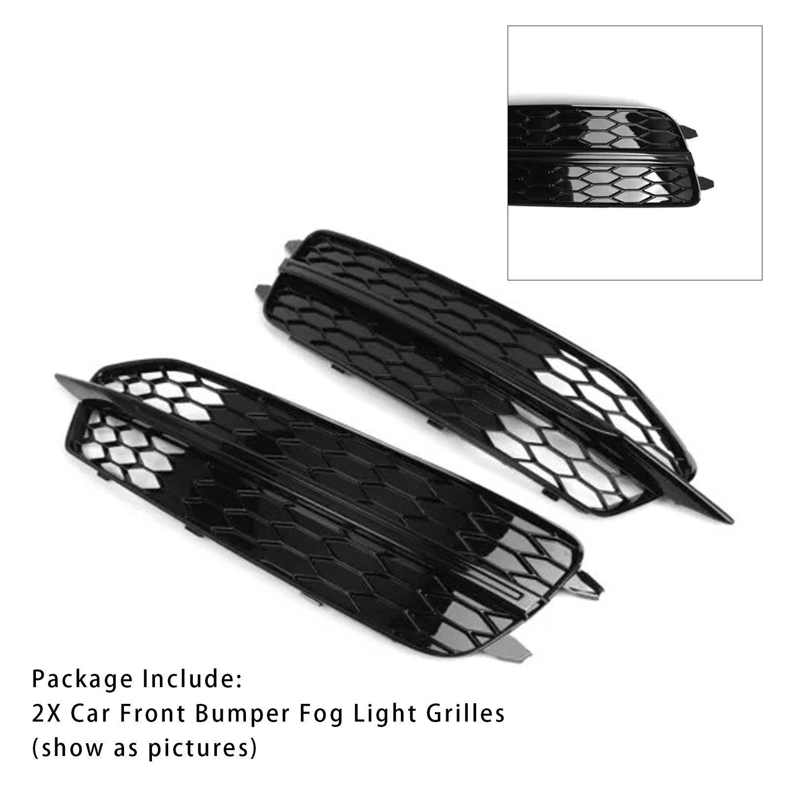 2012-2014 Audi A6 C7 S-line 2x voiture avant brouillard de pare-chocs Grilles