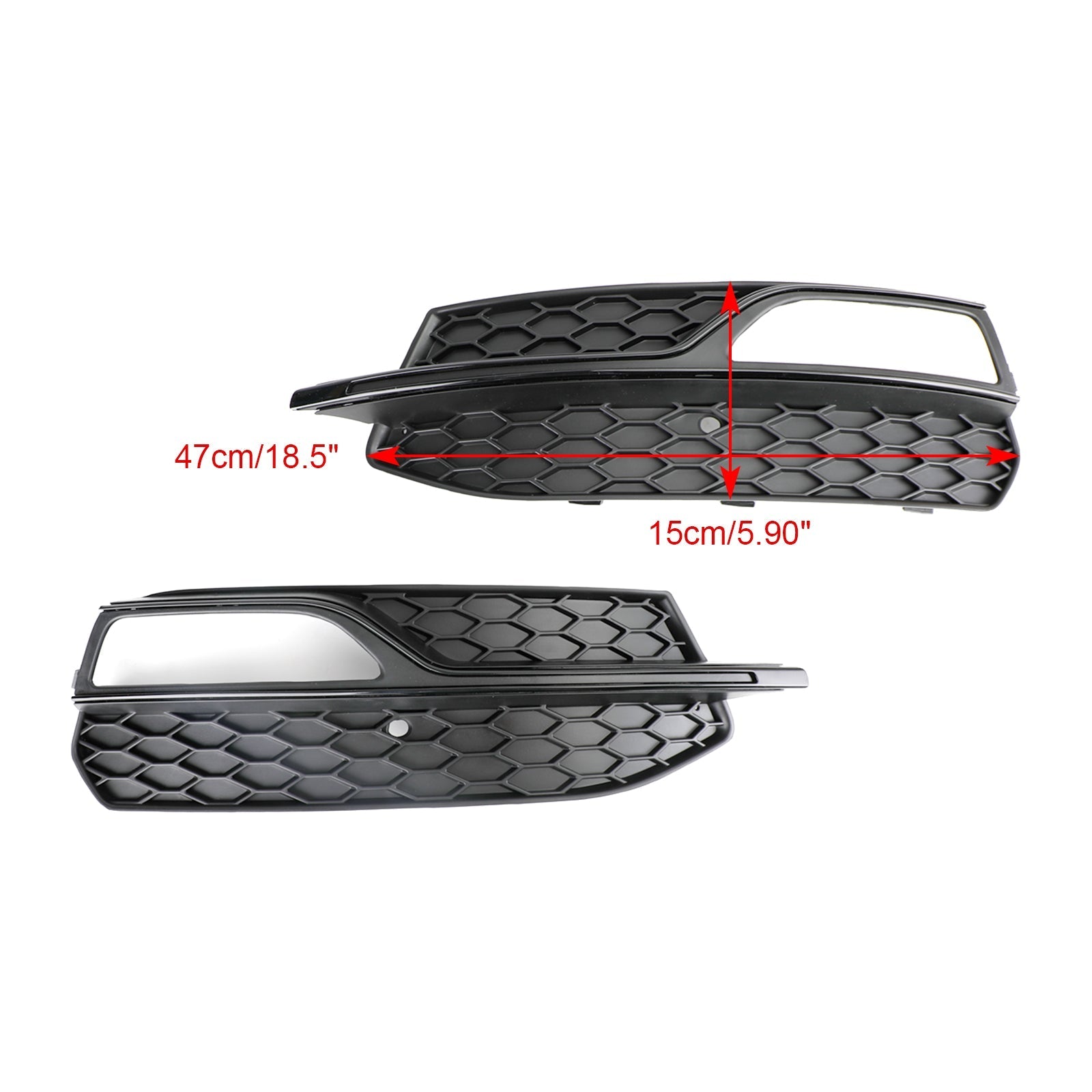 2013-2016 Audi A3 S-Line Lower Bumper Fog Light Cover Grill Grille