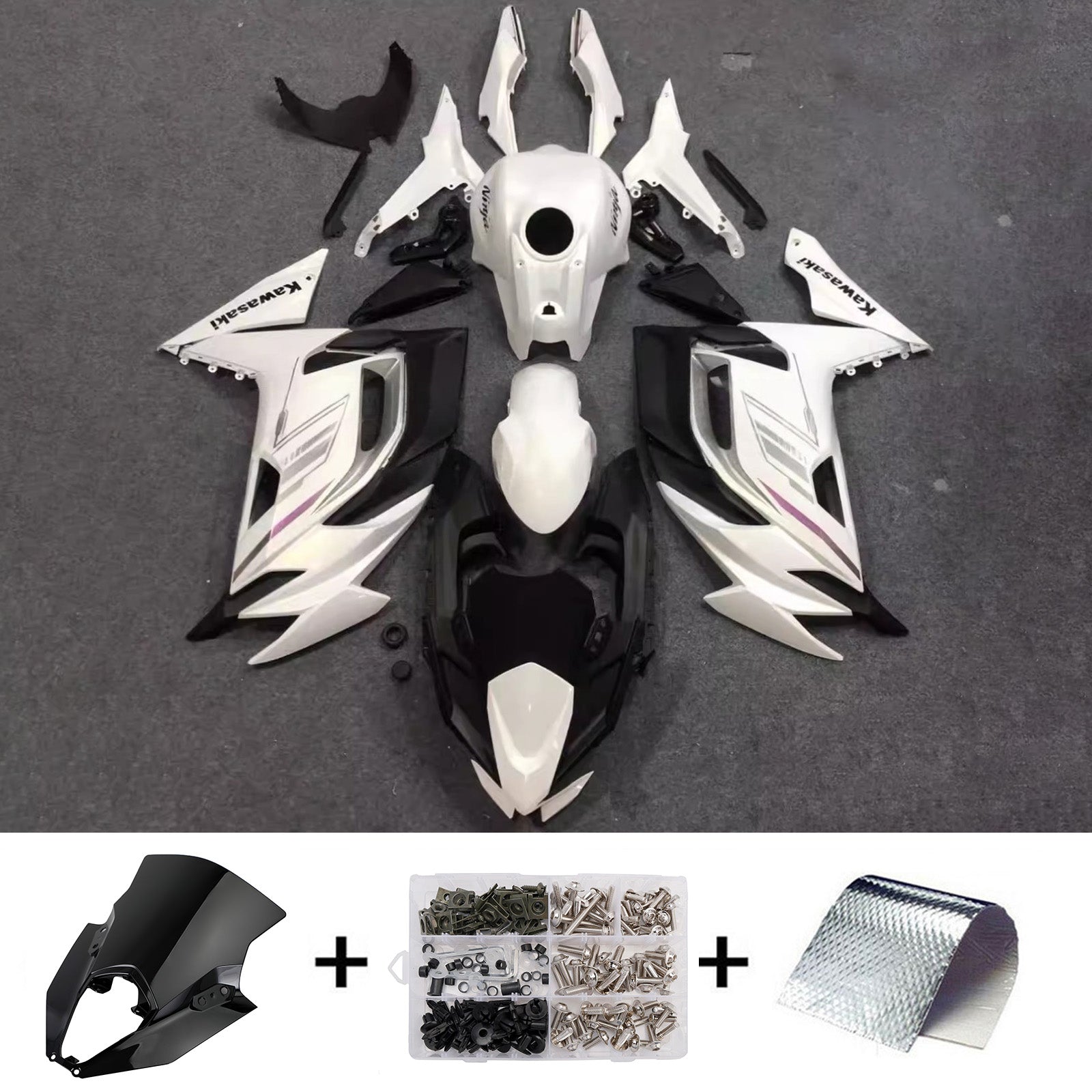Kit carenatura iniezione Carrozzeria ABS adatto per Kawasaki ER-6F Ninja650 2020-2025