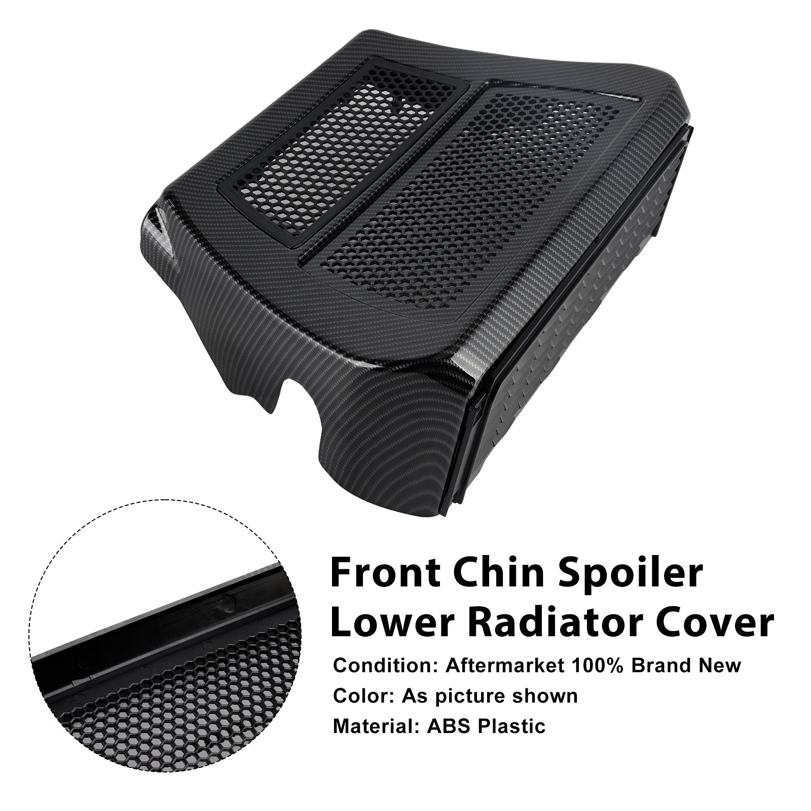 Lower Chin Spoilers Radiator Guard Cover For CVO Street Glide FLHXSE 2023-2025