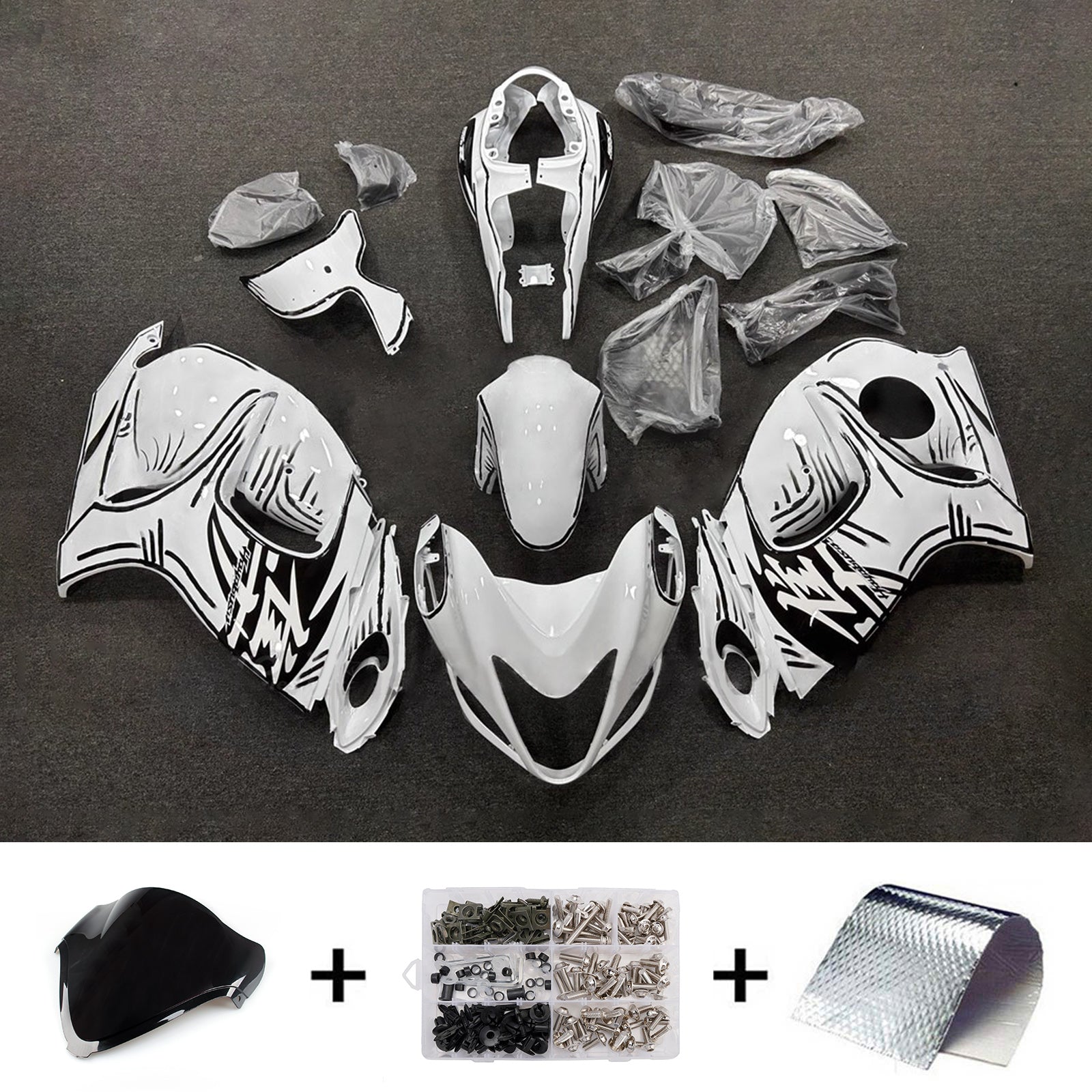 Injection Fairing Kit Bodywork Plastic ABS For Suzuki Hayabusa GSX1300R 2008-2020