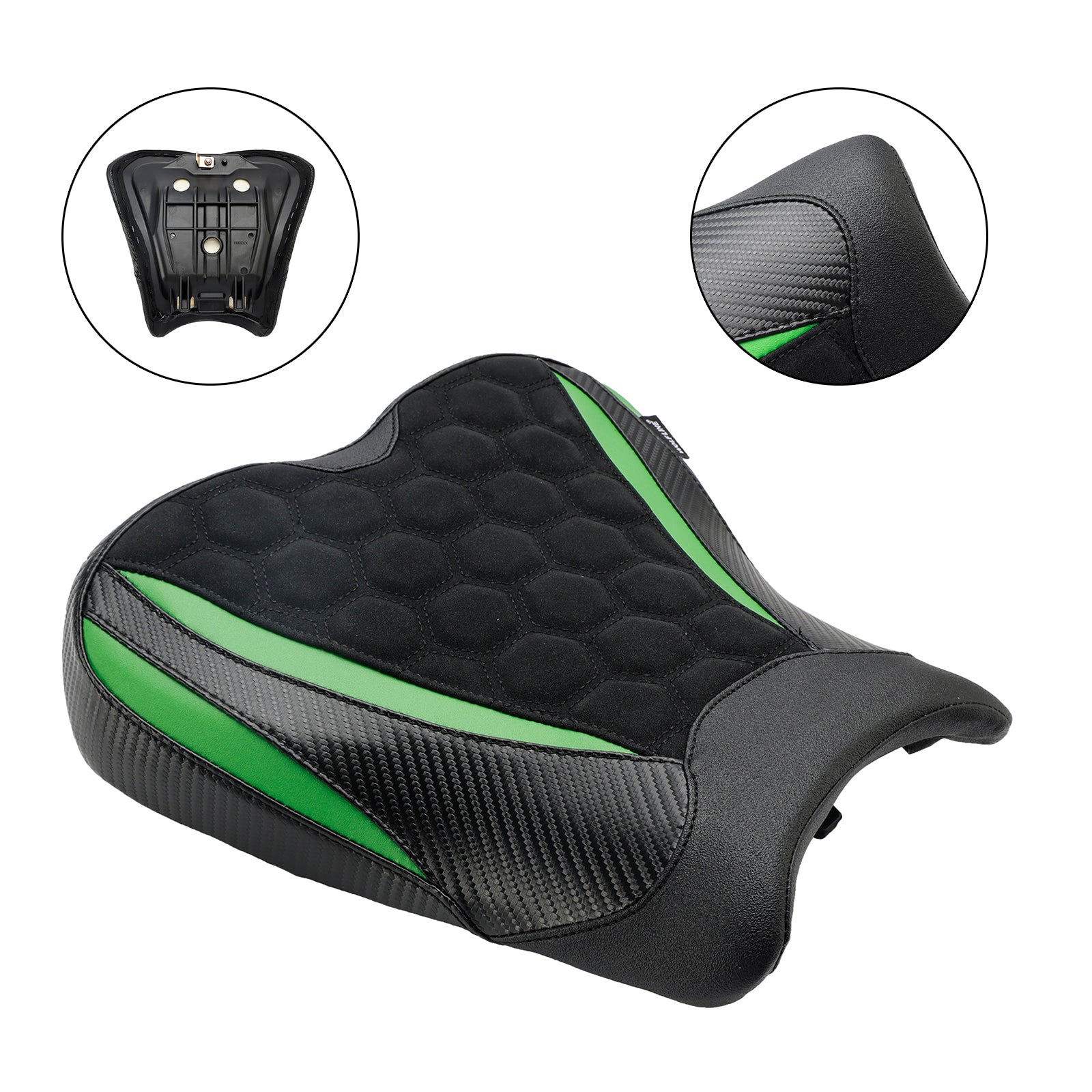 2023 Kawasaki Ninja ZX-4R ZX-4RR Front Raider Seat Driver Cushion Pu Greena