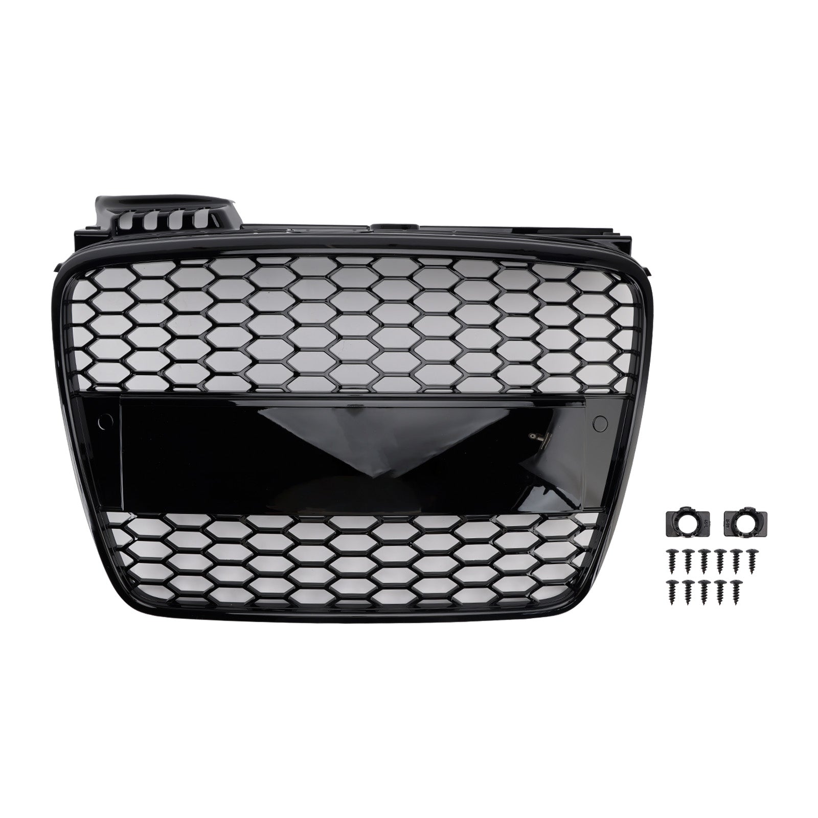 RS4 Style Front Honeycomb Mesh Grille Grill Fit Audi A4 B7 S-Line 2005-2008