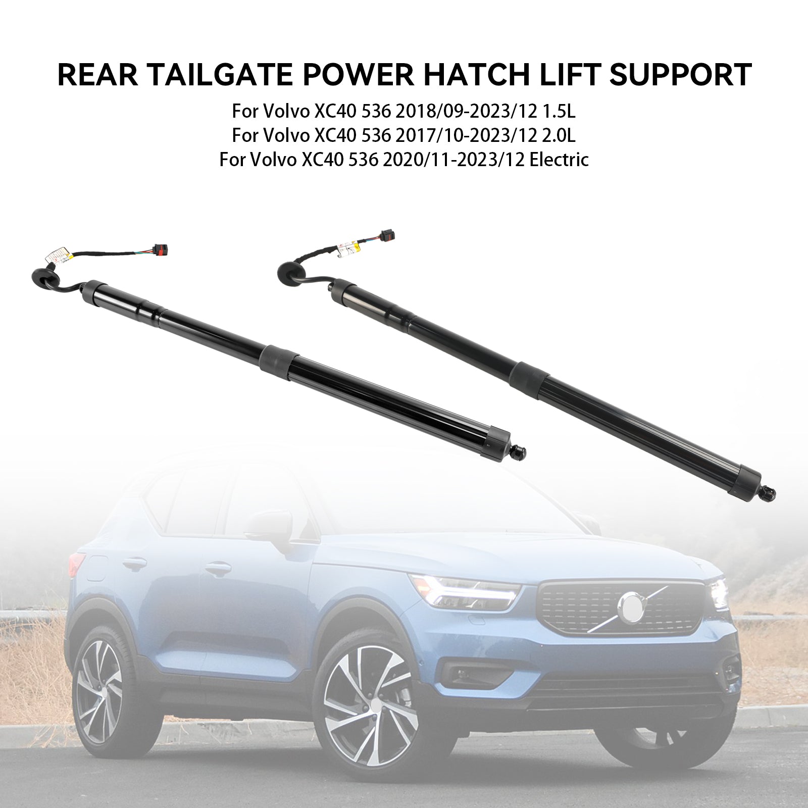 2PCS Rear Electric Tailgate Gas Strut 32296296 fit For Volvo XC40 536 2019-2023