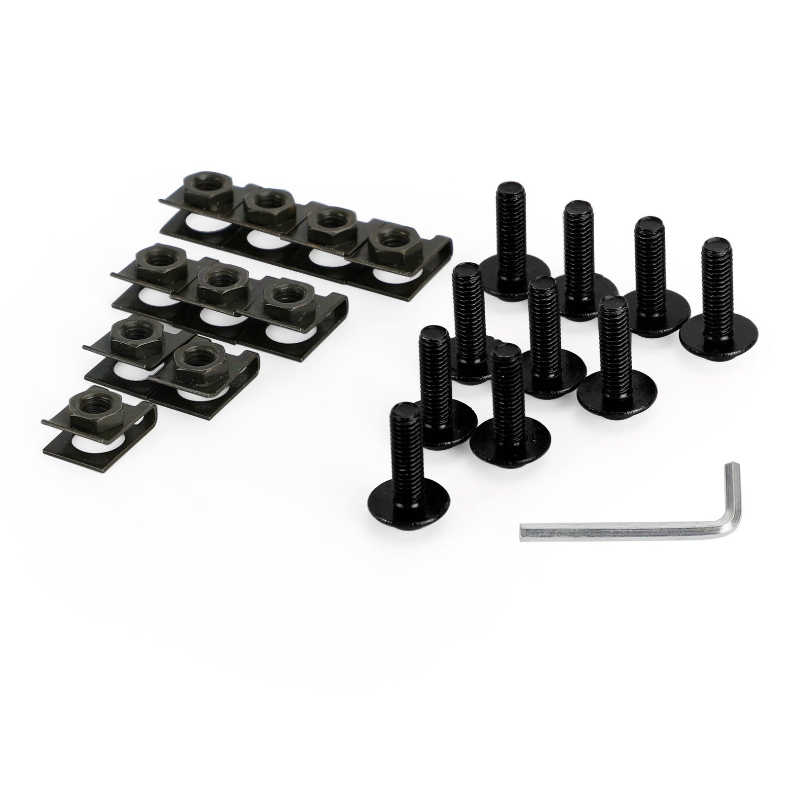 Motorcycle Aluminium Kuipscherm M6x20mm Schroefbouten Clips kit AANTAL 10