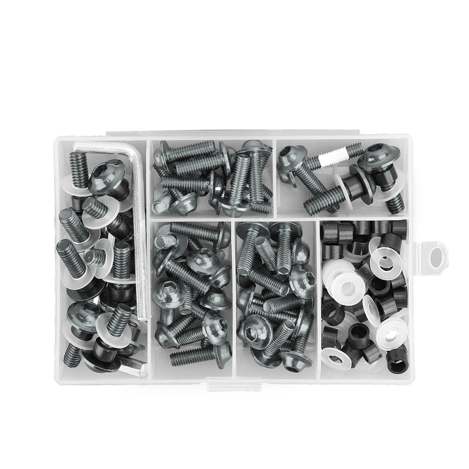 158x Fastener Clip Screw Bolt Kit Motorcycle Sportbike Windscreen Fairing Ti