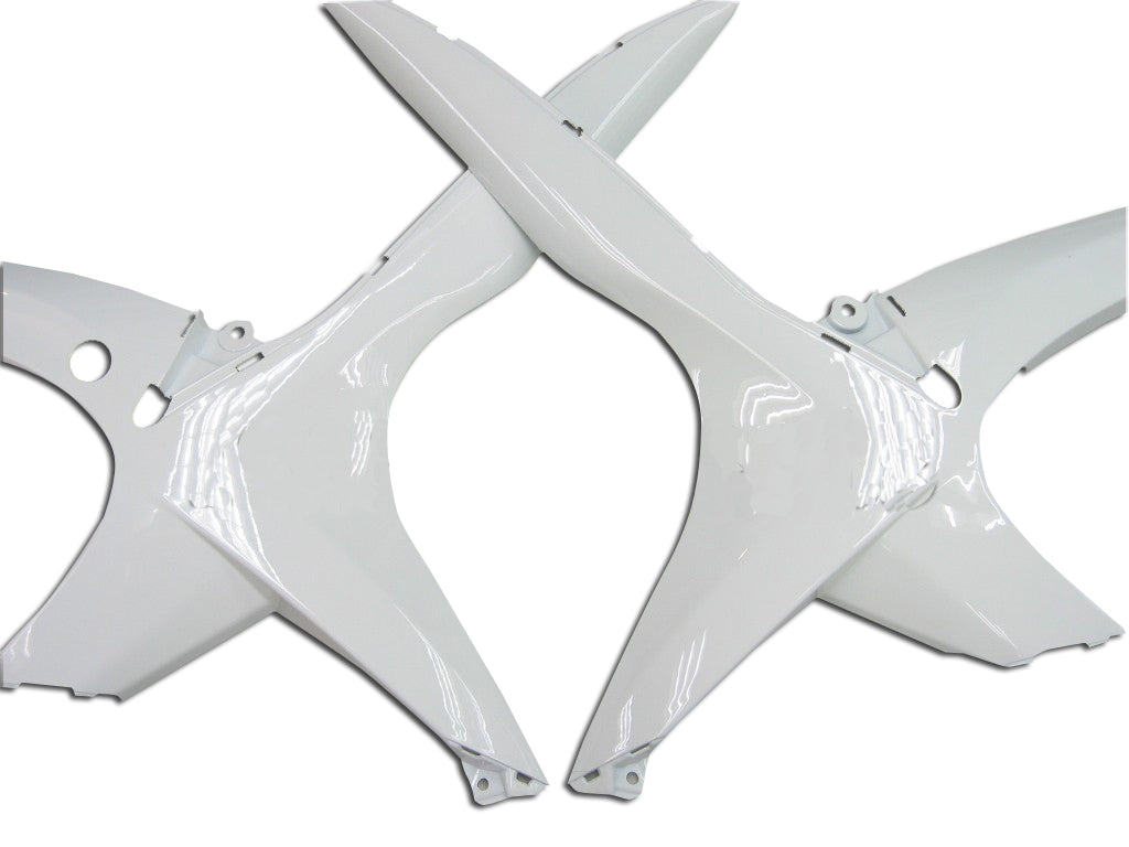 2008-2010 Suzuki GSXR 600 750 White Black GSXR Racing Fairings Generic