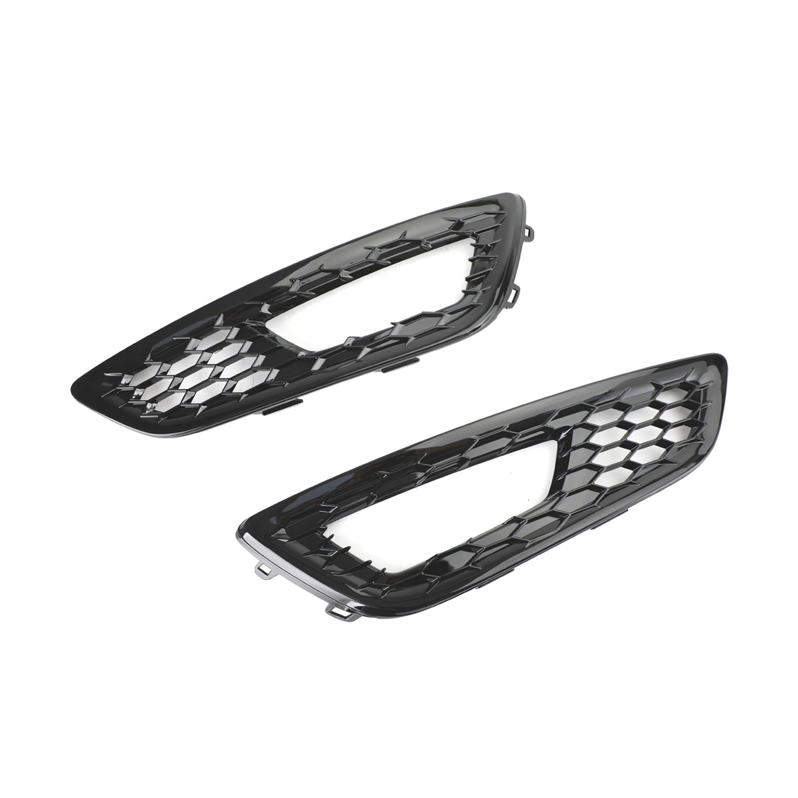 Pair Front Bumper Fog Light Lamp Cover Bezel Grill fit Ford Focus 2015-2017