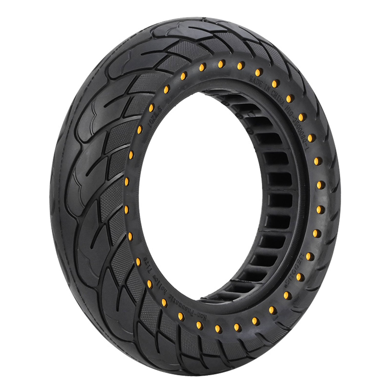 10x2.5 Rubber Solid Tire 60/70-6.5 for KUGOO M4 Honeycomb Tyre Replace