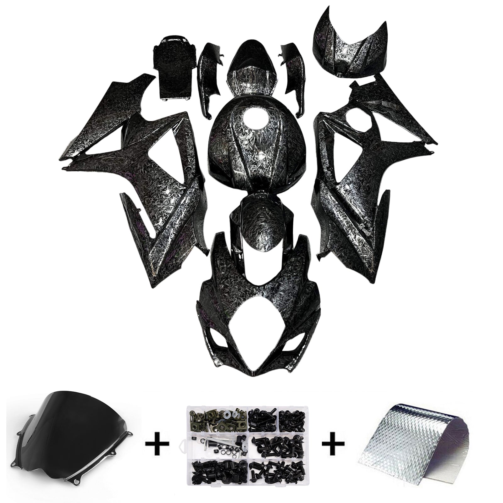 Kit de carénage d'injection carrosserie plastique ABS pour Suzuki GSXR1000 2007-2008 K7