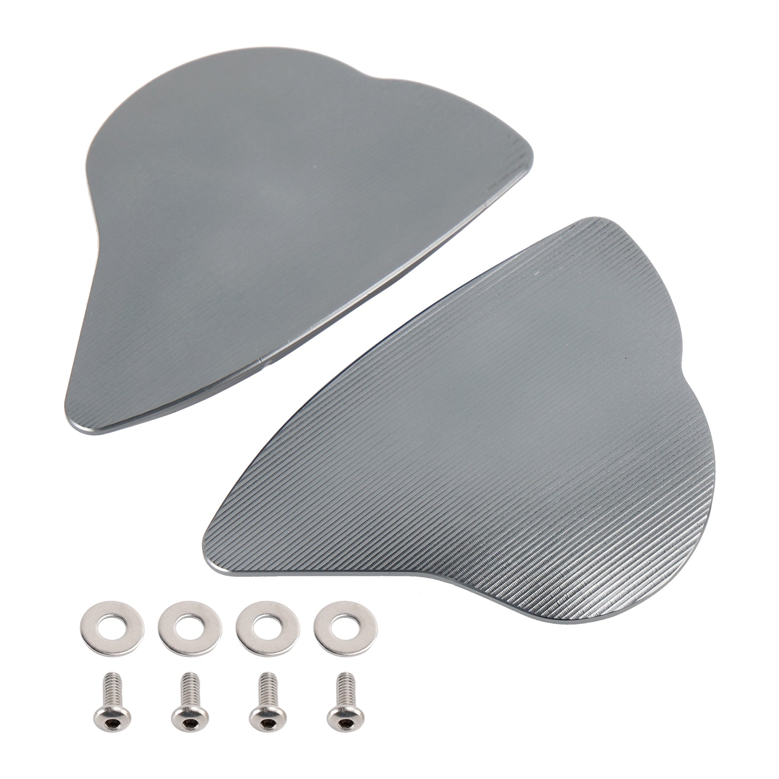 Kit de tapas de orificios para eliminadores de espejos compatibles con placas de bloqueo de espejos Yamaha YZF-R6 (2017-2023)/YZF-R7 (2022).