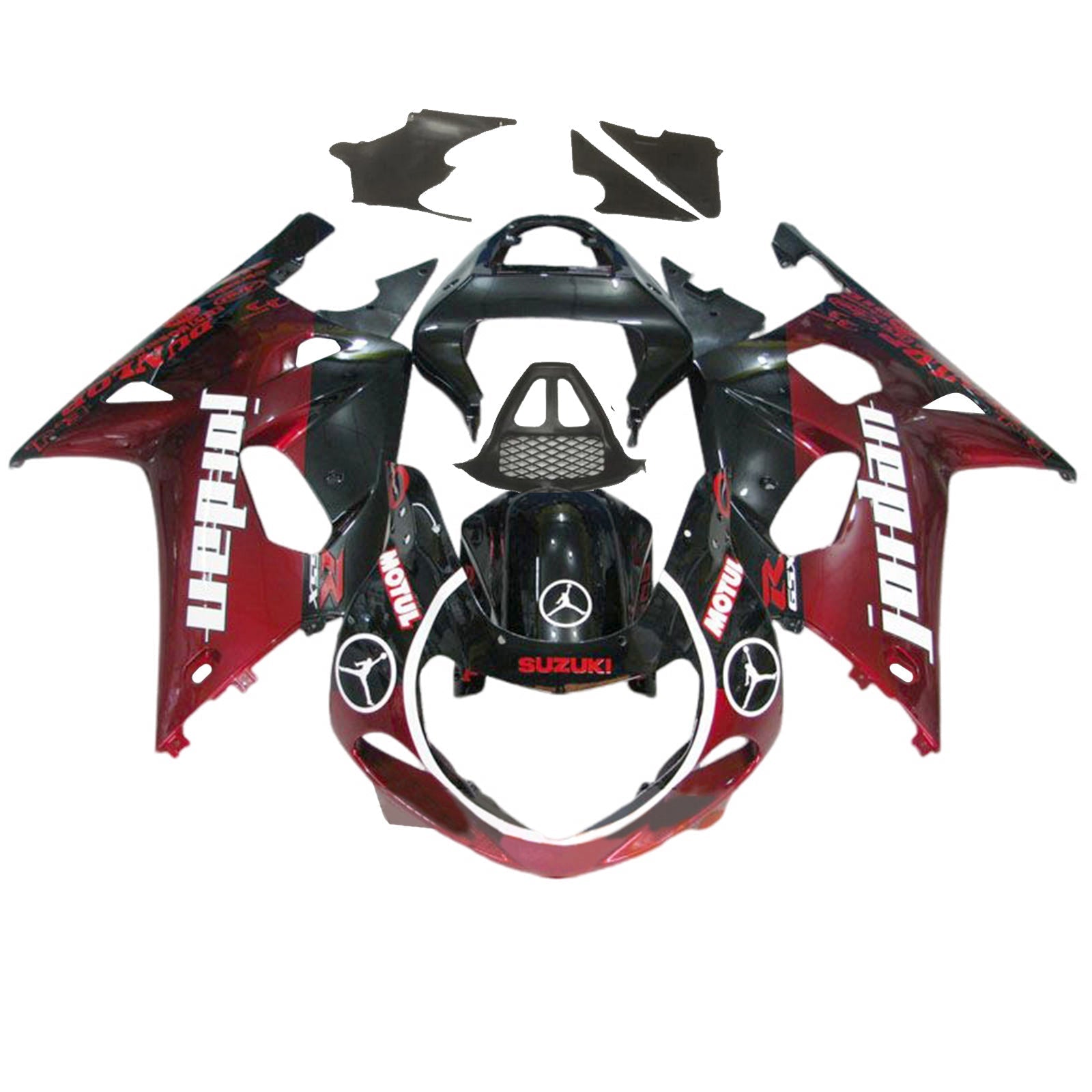 2000-2002 Suzuki gsxr1000 k1 k2 kit de carénage kit de carrosserie en plastique