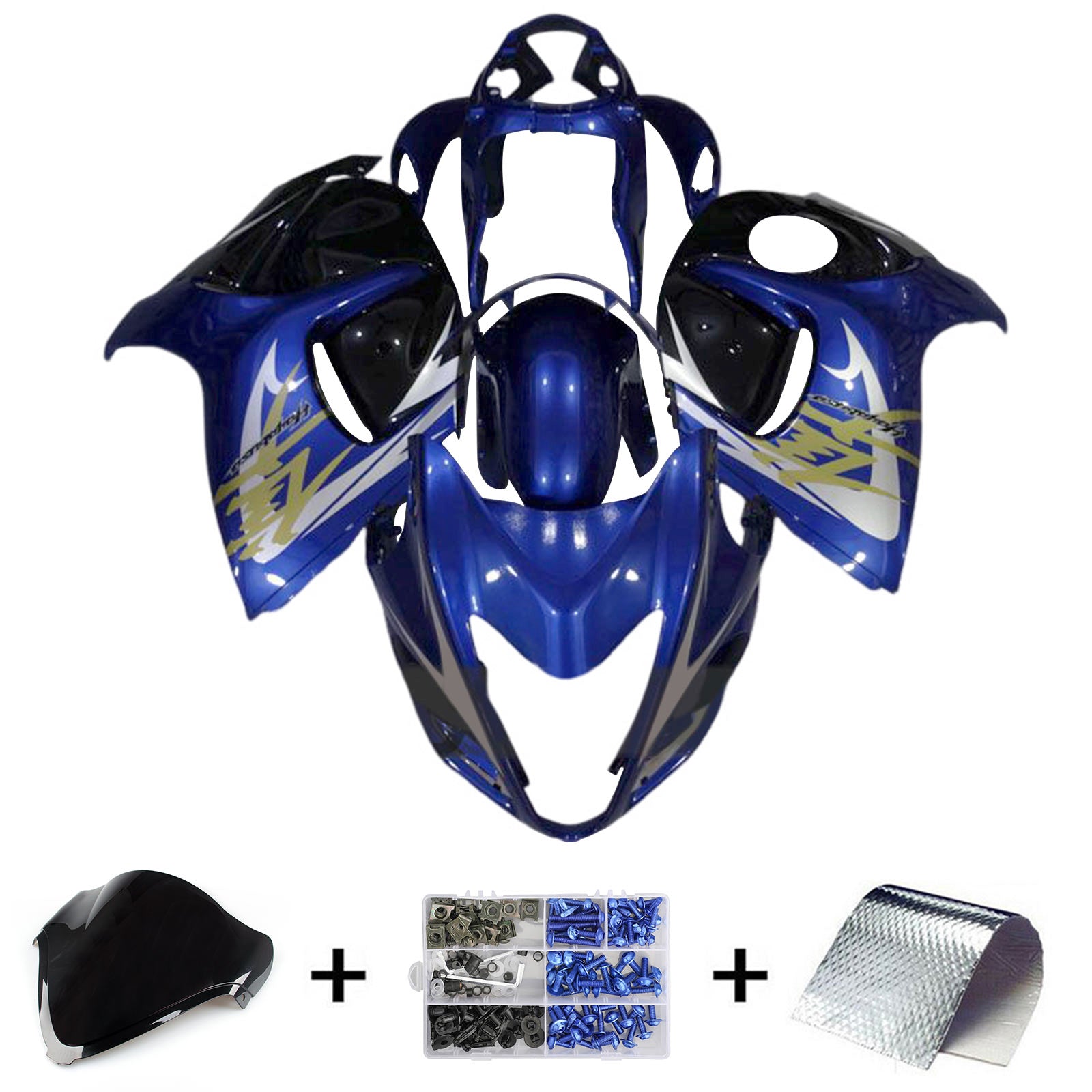 Kit de carénage d'injection Suzuki Hayabusa GSX1300R 2008-2020, carrosserie en plastique ABS