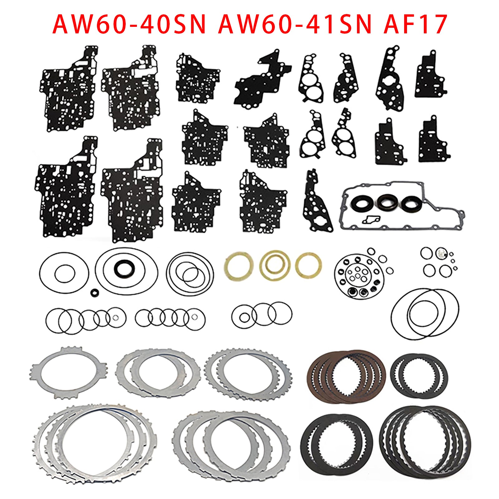 AW60-40SN AW60-41SN AF17 Auto Transmission Master Rebuild Kit For Chrysler Sail