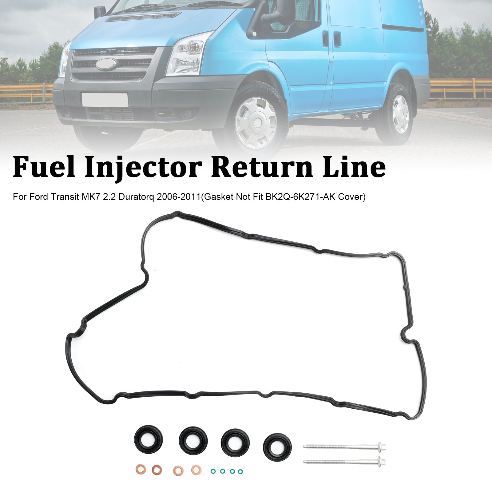 Joints d'injecteur boulons joint de couvercle de culbuteur 1372490 adapté à Ford Transit MK7 2.2 TDCI