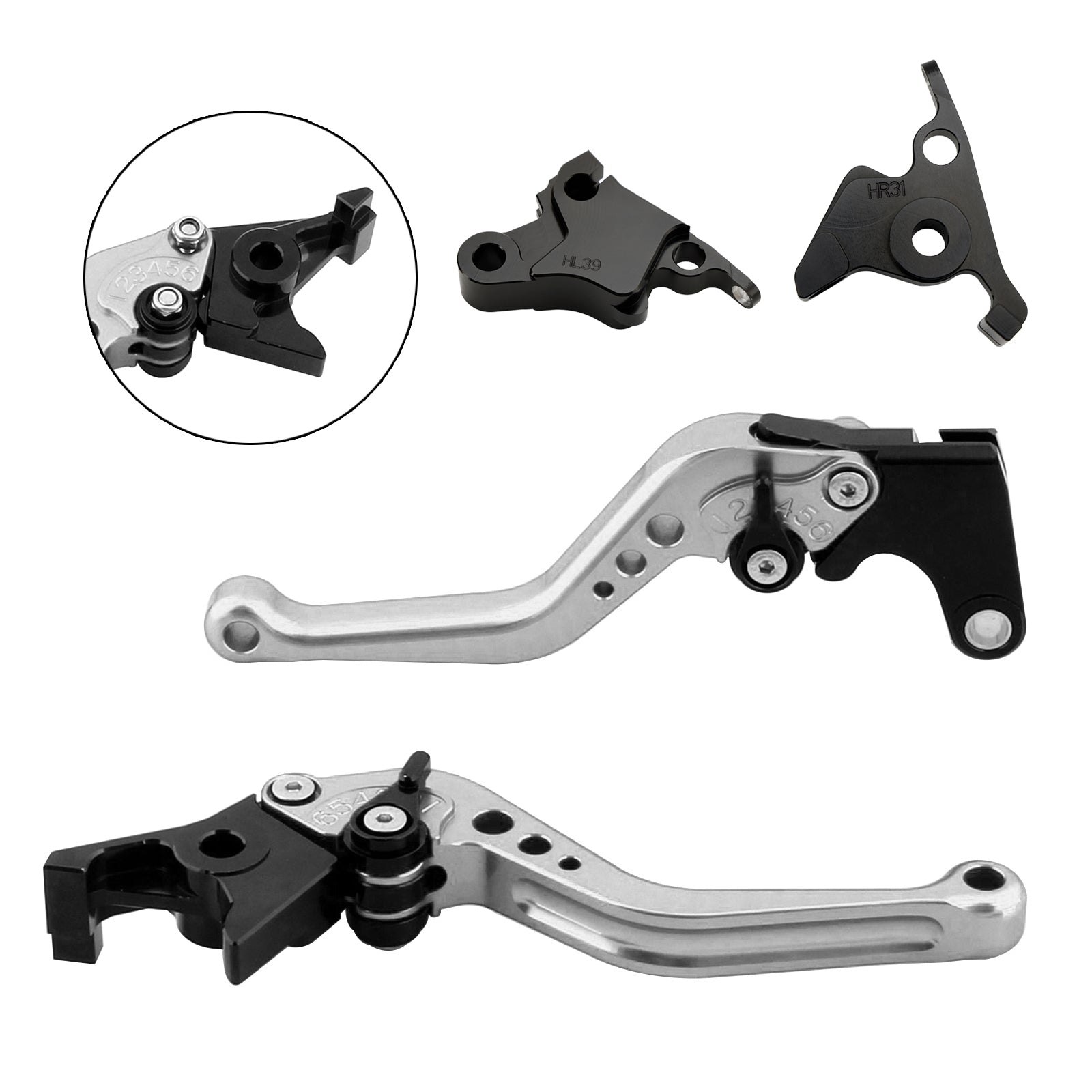 Nouveau levier de frein d'embrayage court adapté pour CFMOTO 450SS 450SR 21-23 450NK 23-24