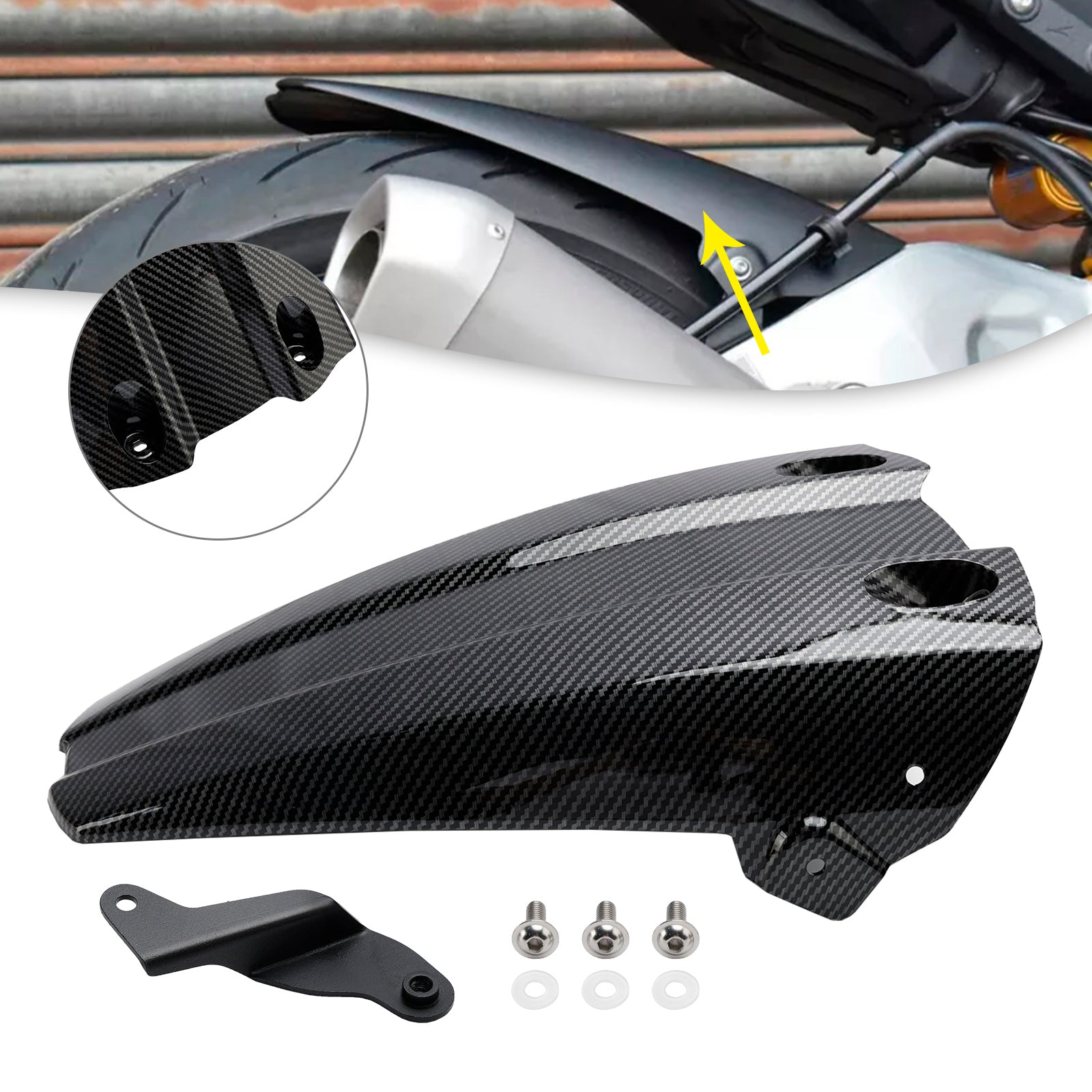 Achterspatbord spatbord kuip voor Yamaha MT-10 / SP MT10 2016-2024