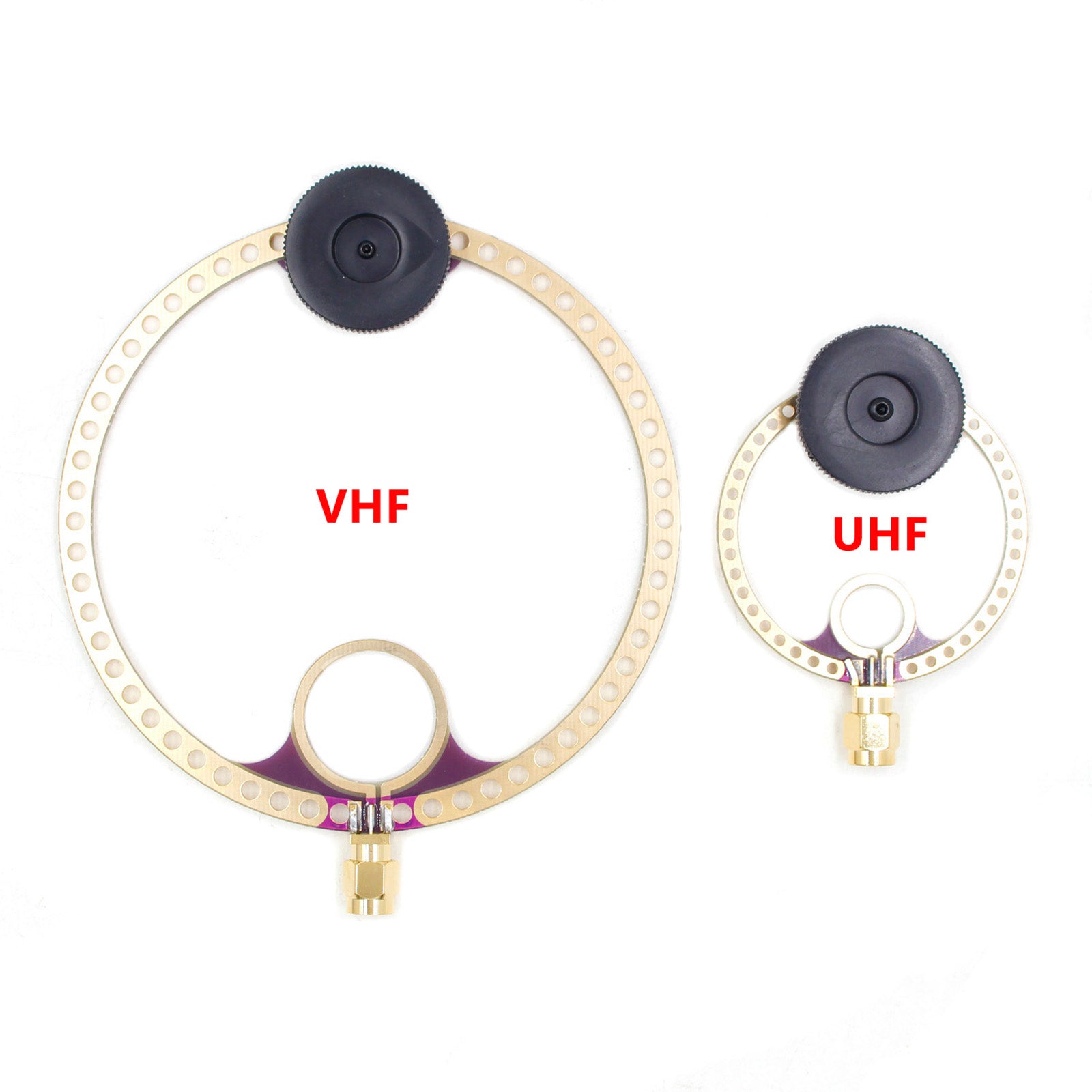 2x antenne Mini boucle Donut VHF UHF FM pour récepteur Radio HFDY Malahiteam DSP DSP2