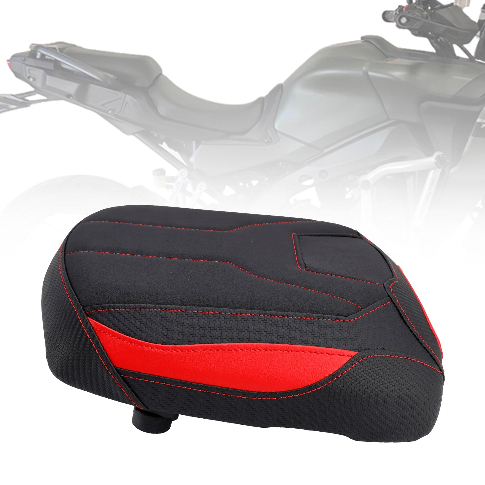 2021-2023 Yamaha Tracer 9 GT Chopção de passageiro traseiro de banco traseiro Pu preto