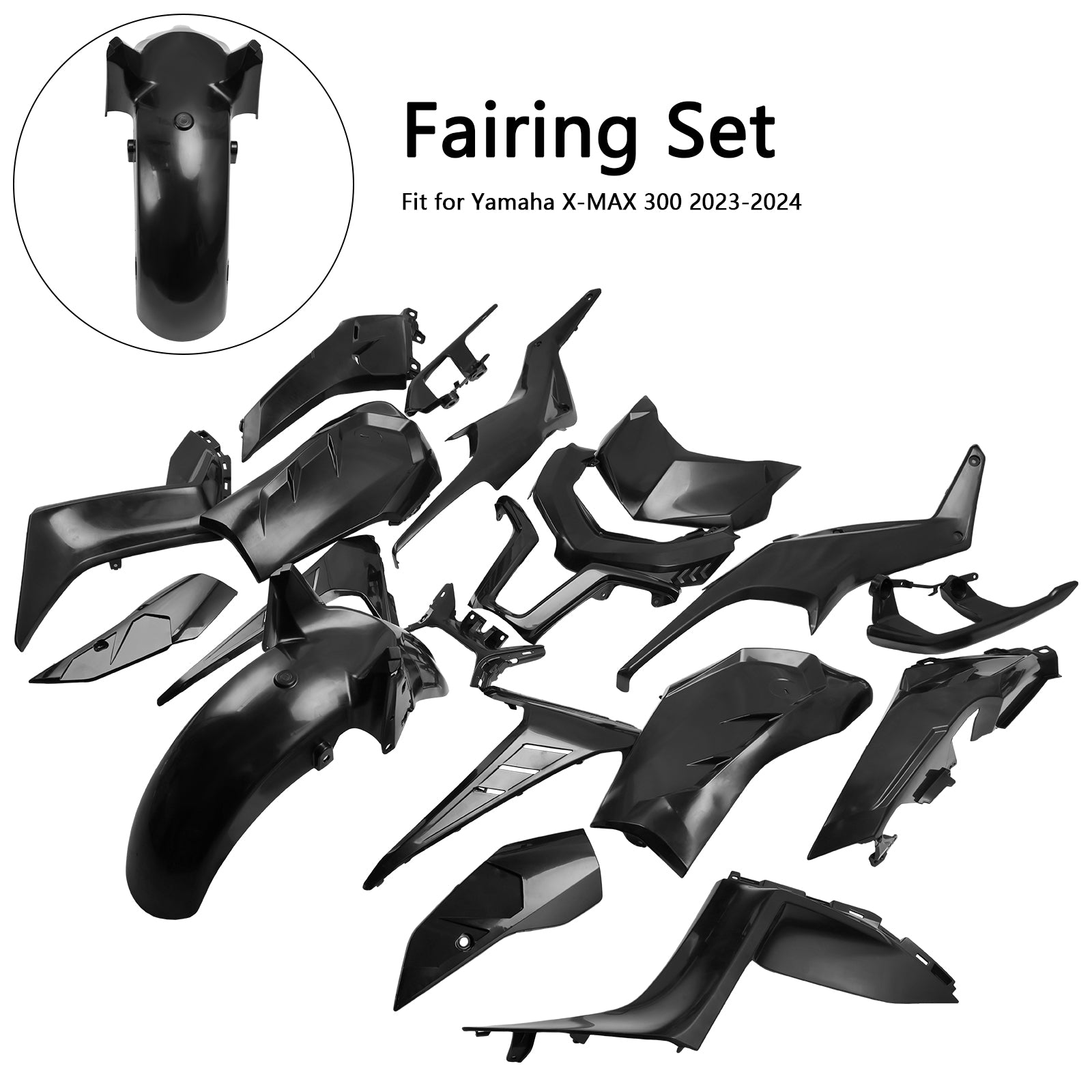 2023 2024 Yamaha X-Max 300 XMAX Bodywork Fairing Injeksjon Upalt