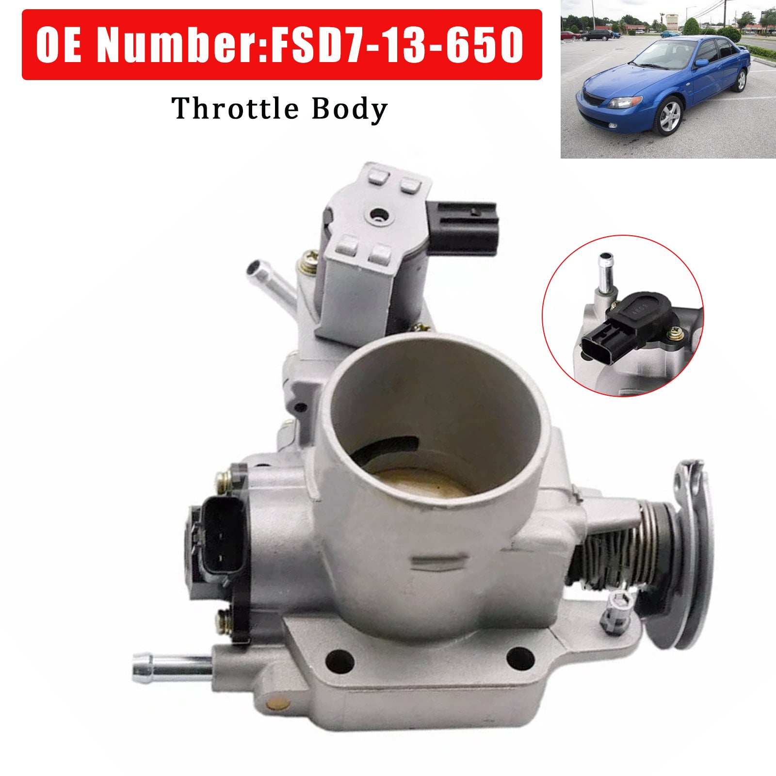 Throttle Body Assembly FSD7-13-650 For Mazda Protege Protege5 626 2.0L 1999-2003