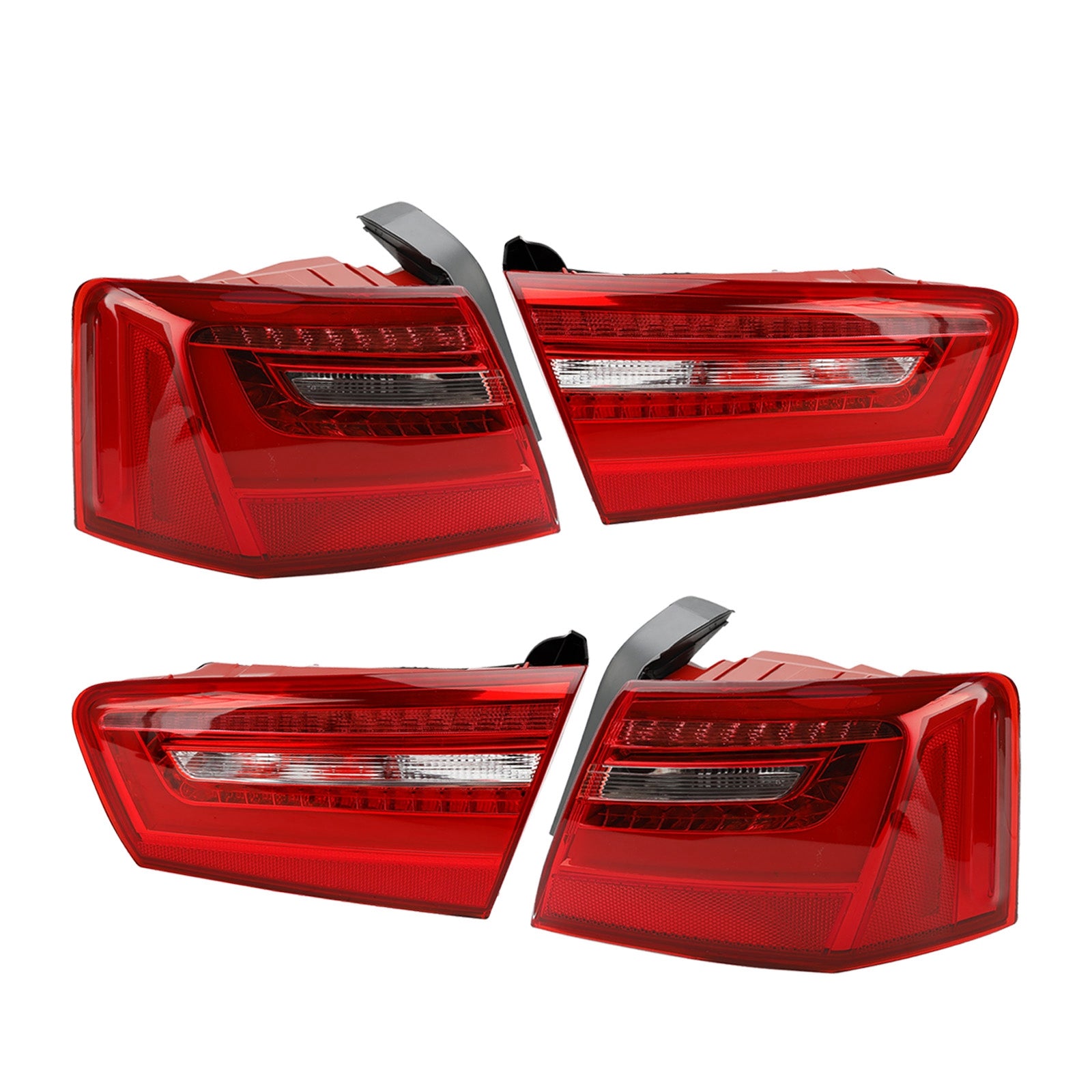 2012-2015  A6 C7 Car 4pcs Inner Outer LED Taillight Brake Light 4GD945093 4GD945094 Generic
