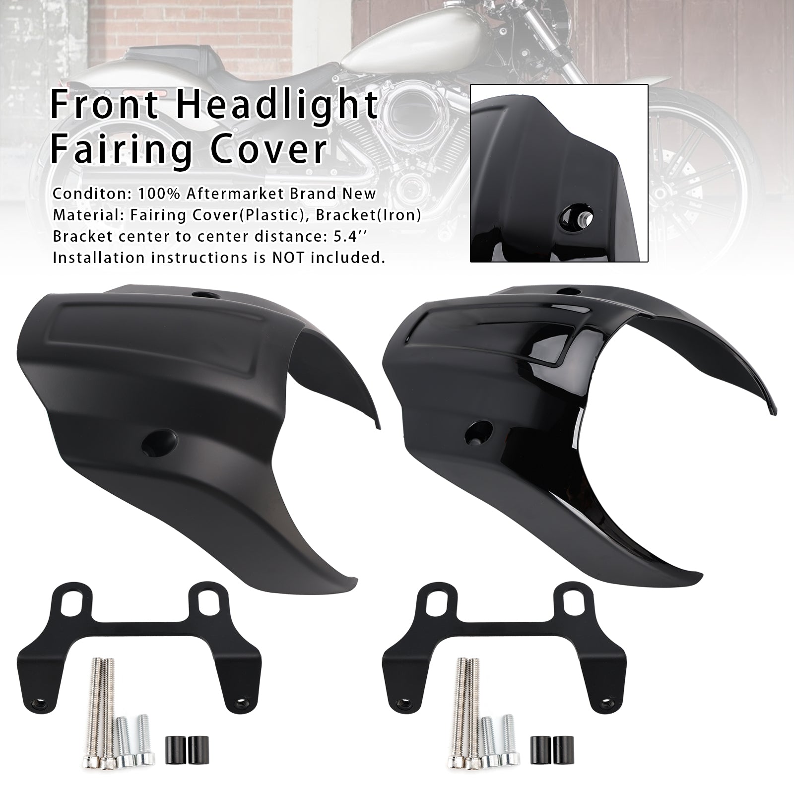 Front Headlight Fairing Cover Fit For Breakout FXBR FXBRS 2018-2024