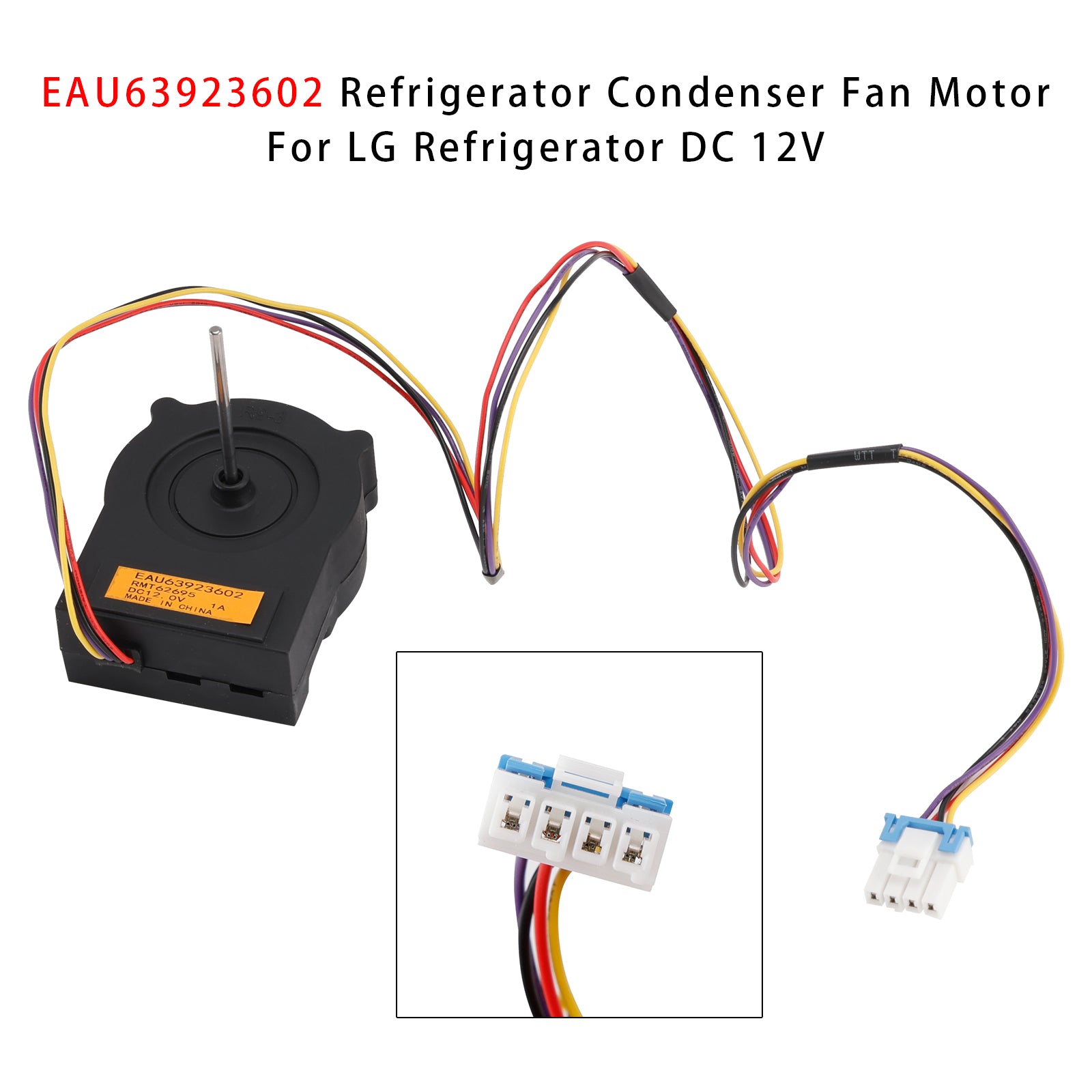 Eau63923602 kjøleskap kondensator viftemotor for LG kjøleskap DC 12V