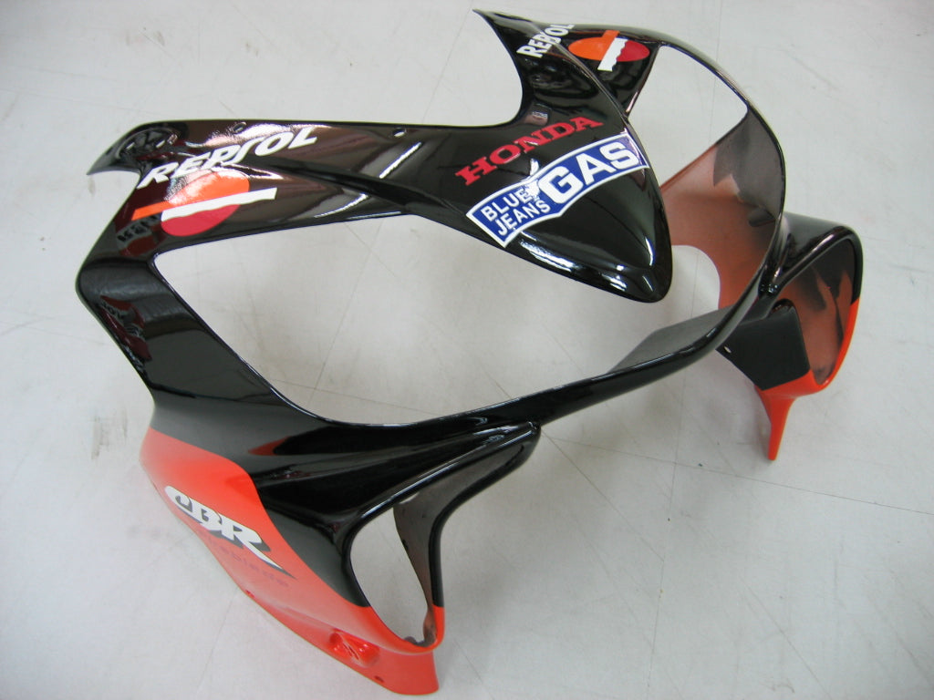 2004-2007 Honda CBR 600 F4i Zwart Repsol Racing stroomlijnkappen Generiek