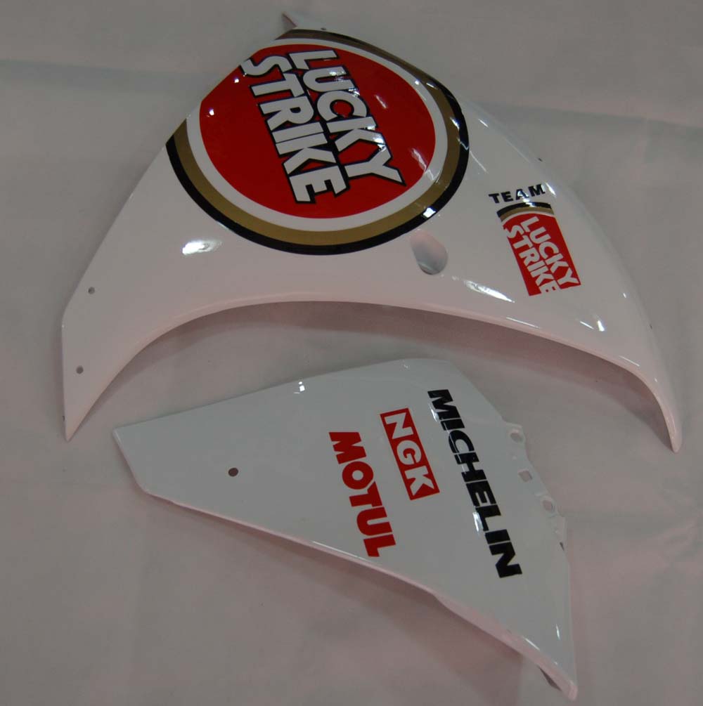 2009-2011 Yamaha YZF-R1 White Red Lucky Strike Racing Fairings Generic