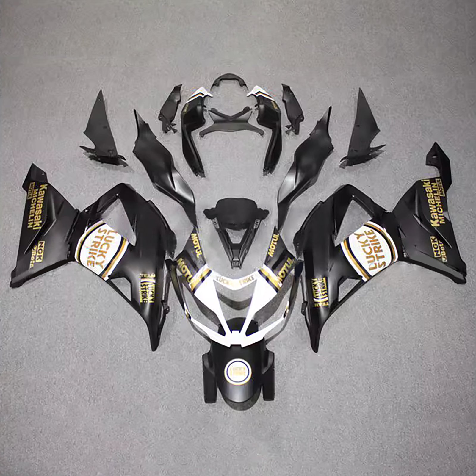Kit carena iniezione carrozzeria in plastica ABS adatta per Kawasaki ZX6R 636 2013-2018