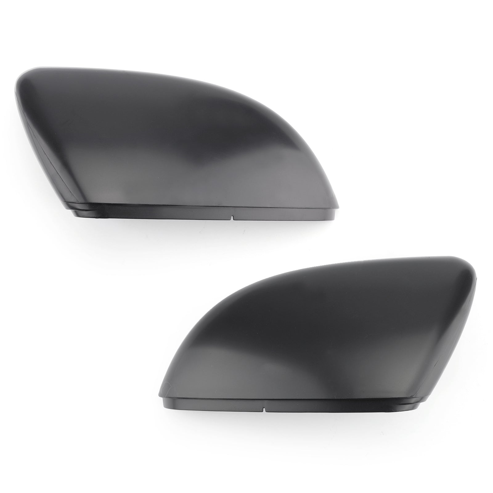 Pair Side Mirror Cover Cap Replacement for VW Golf MK6 2010-2013 Matt Black