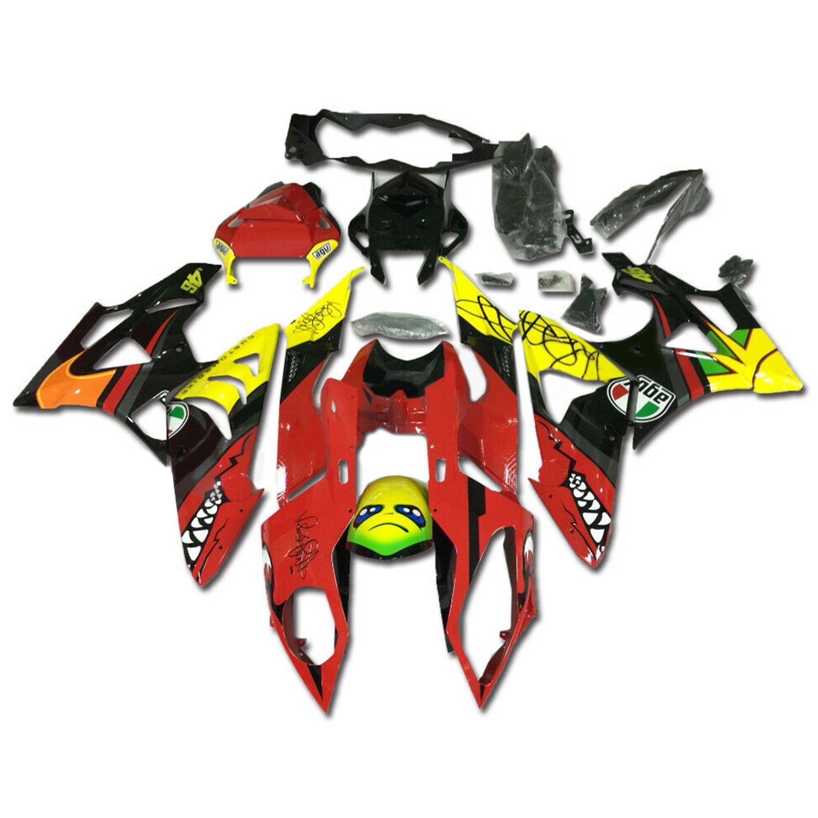 2009-2014 BMW S1000RR Injection Fairing Kit Bodywork Plastic ABS