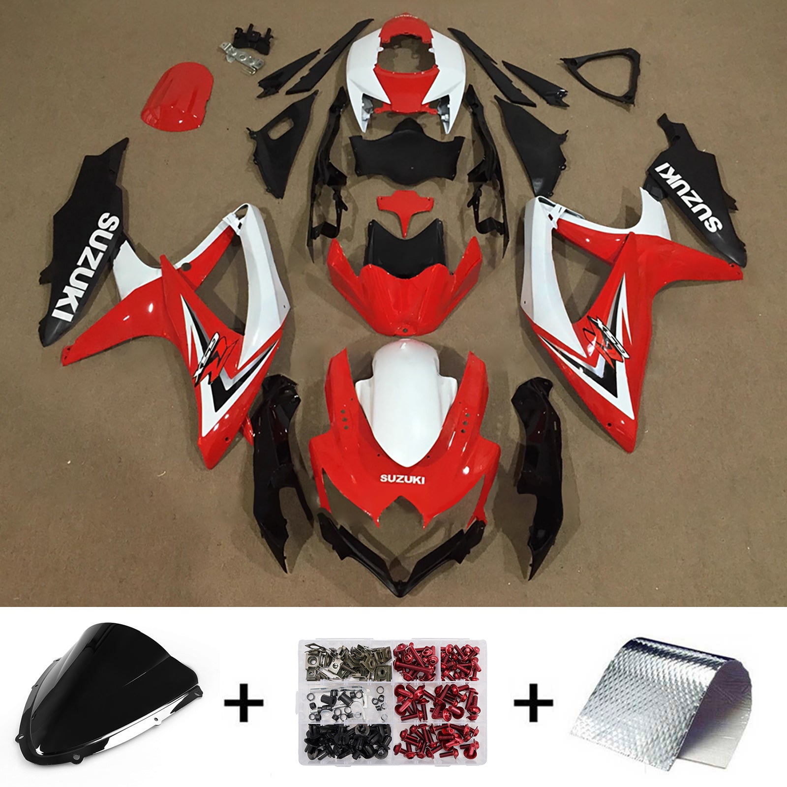 Injection Fairing Kit Bodywork Plastic ABS For Suzuki GSXR 600/750 2008-2010 K8