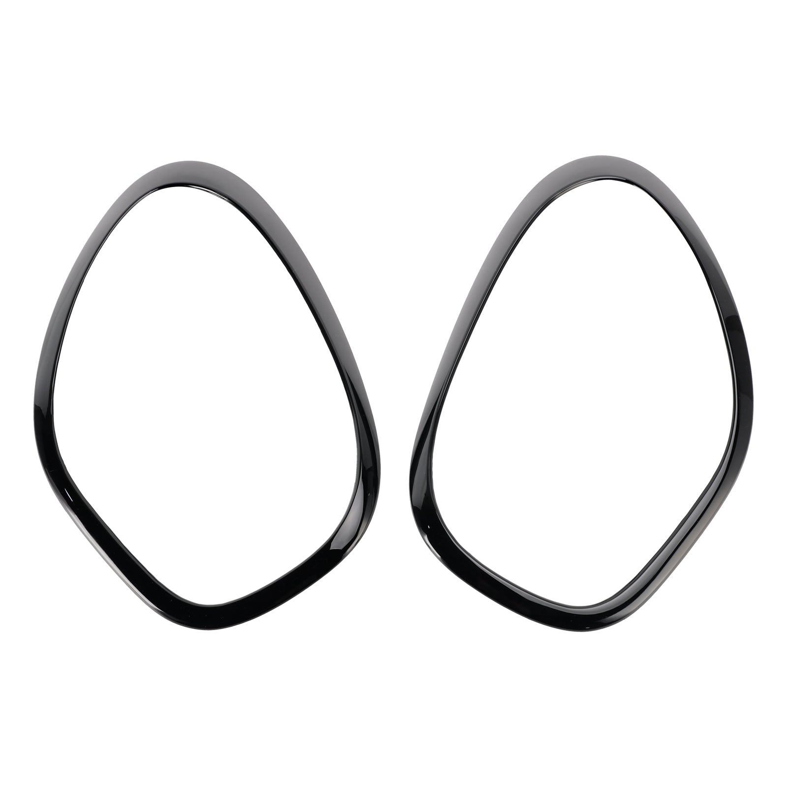 2 stuks glanzend zwarte koplampen sierring voor Mini Cooper Countryman R60