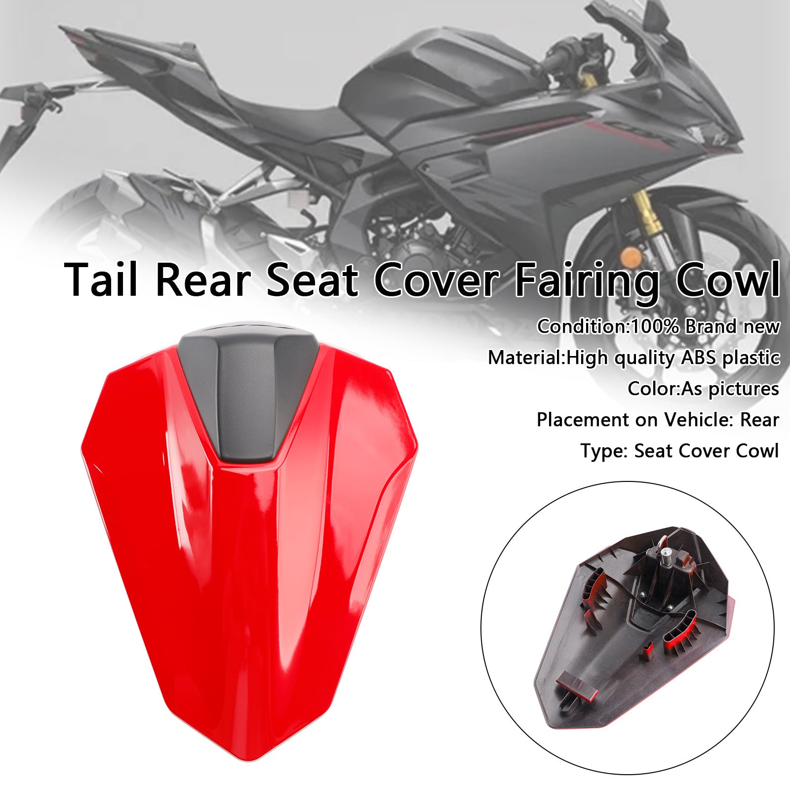 2023-2024 Honda CBR250RR Rear Tail Pillion Seat Fairing Cover