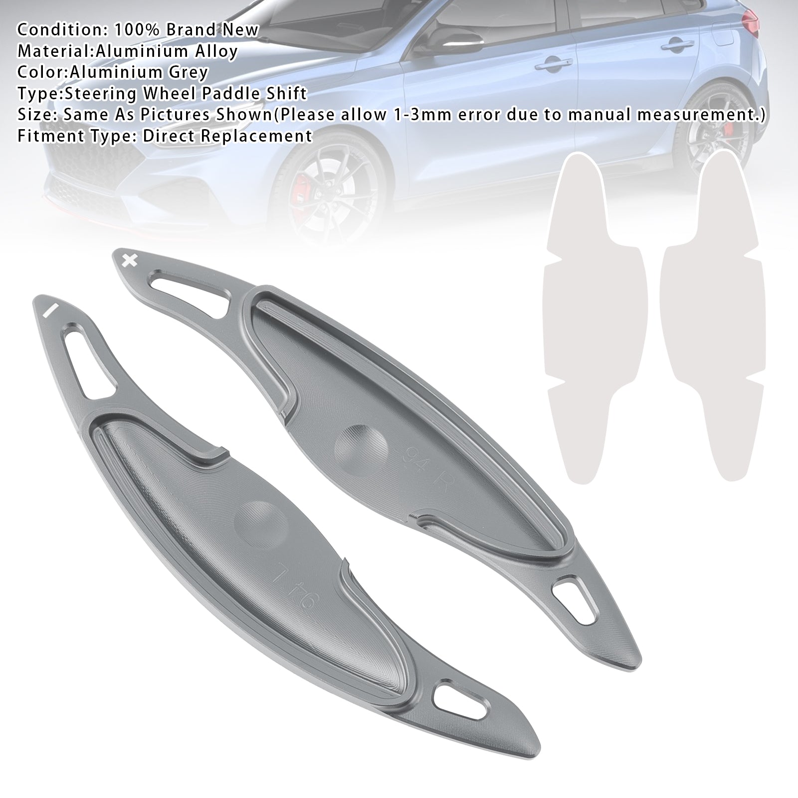 Stuurwiel schakelpeddelverlenging voor Hyundai Elantra i30 aluminium