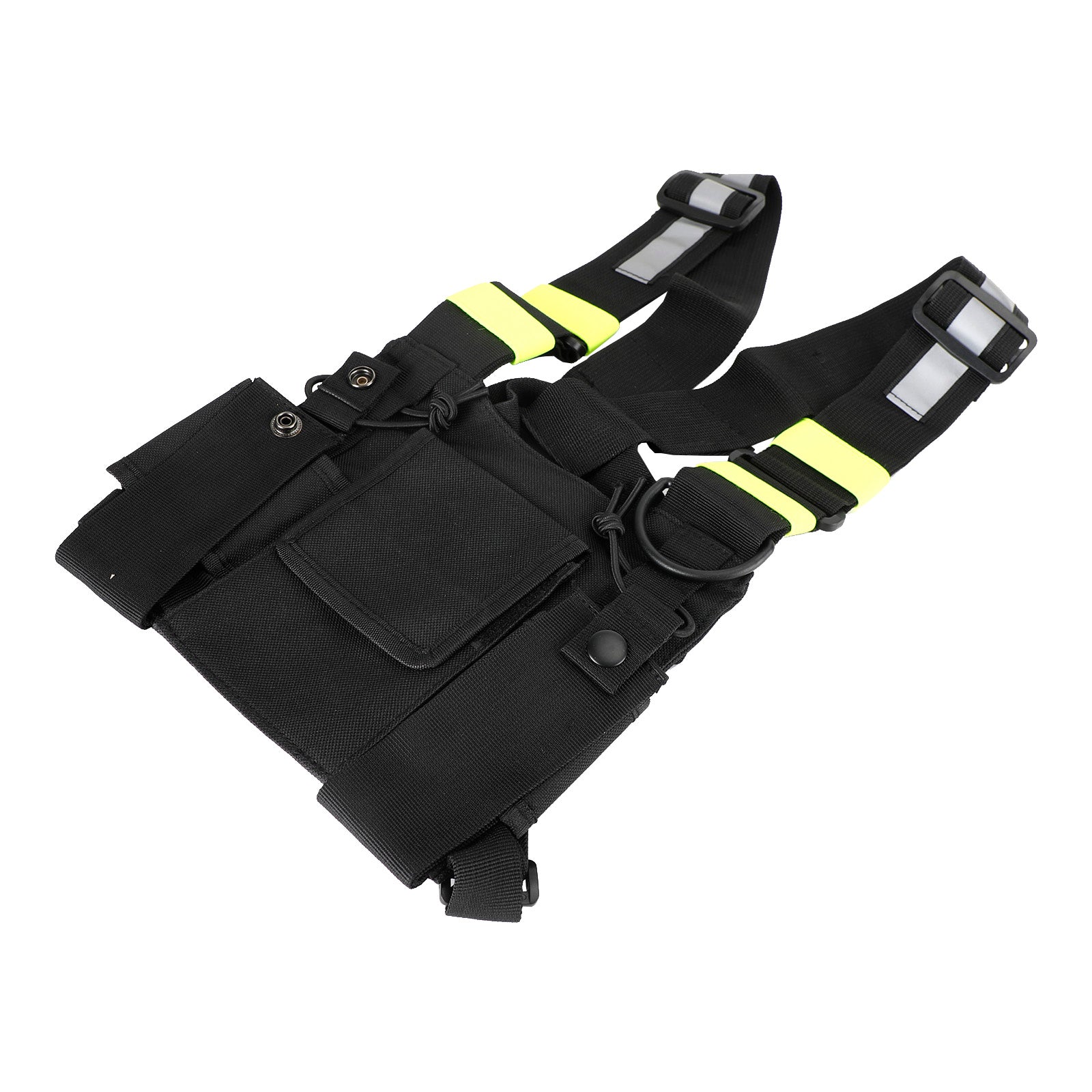 Nouveau Sac de harnais de poitrine tactique pour les opérations sur le terrain Radio Fluorescent