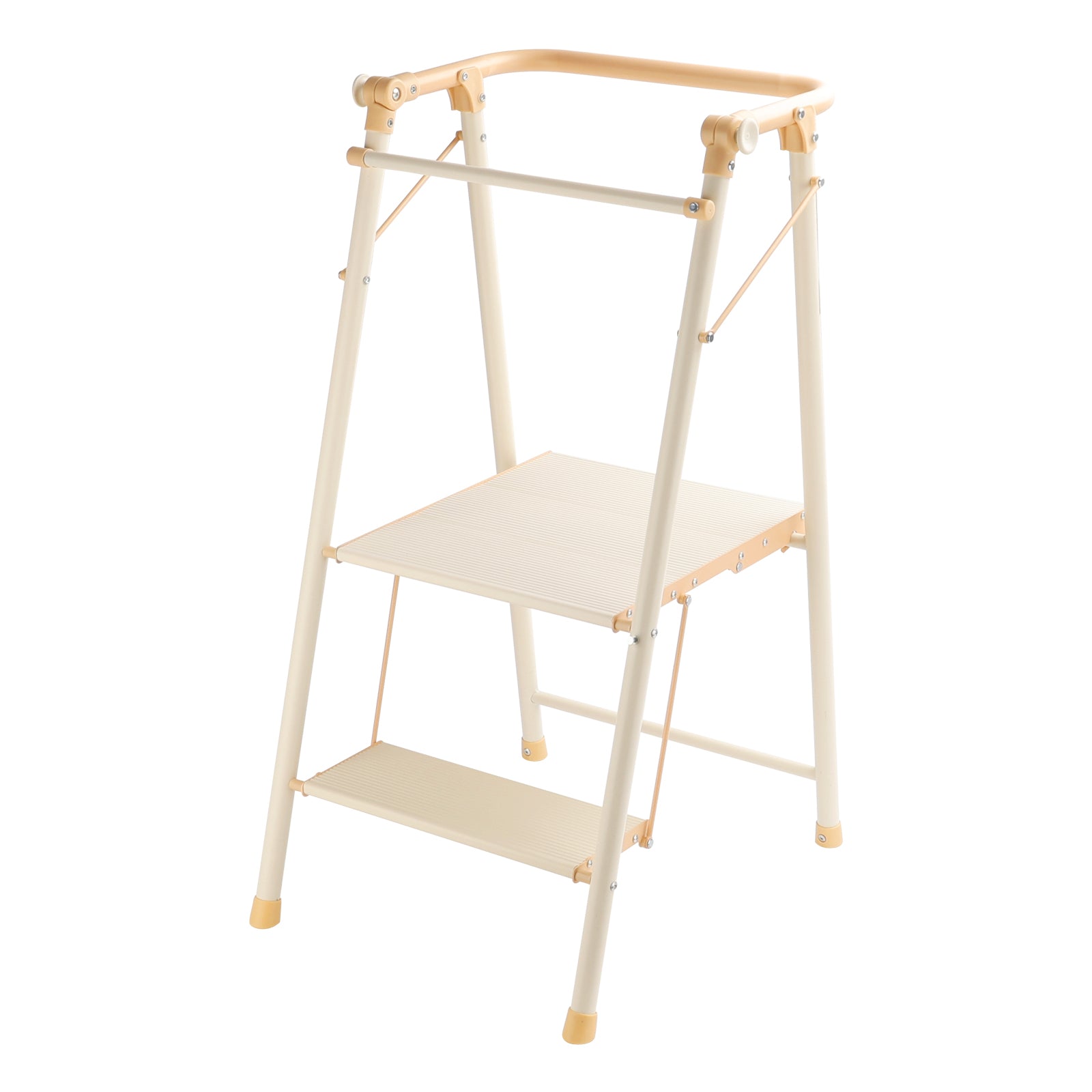 2-staps keukenstepper opklapbare opstapkruk voor volwassenen, opklapbaar voor kinderen