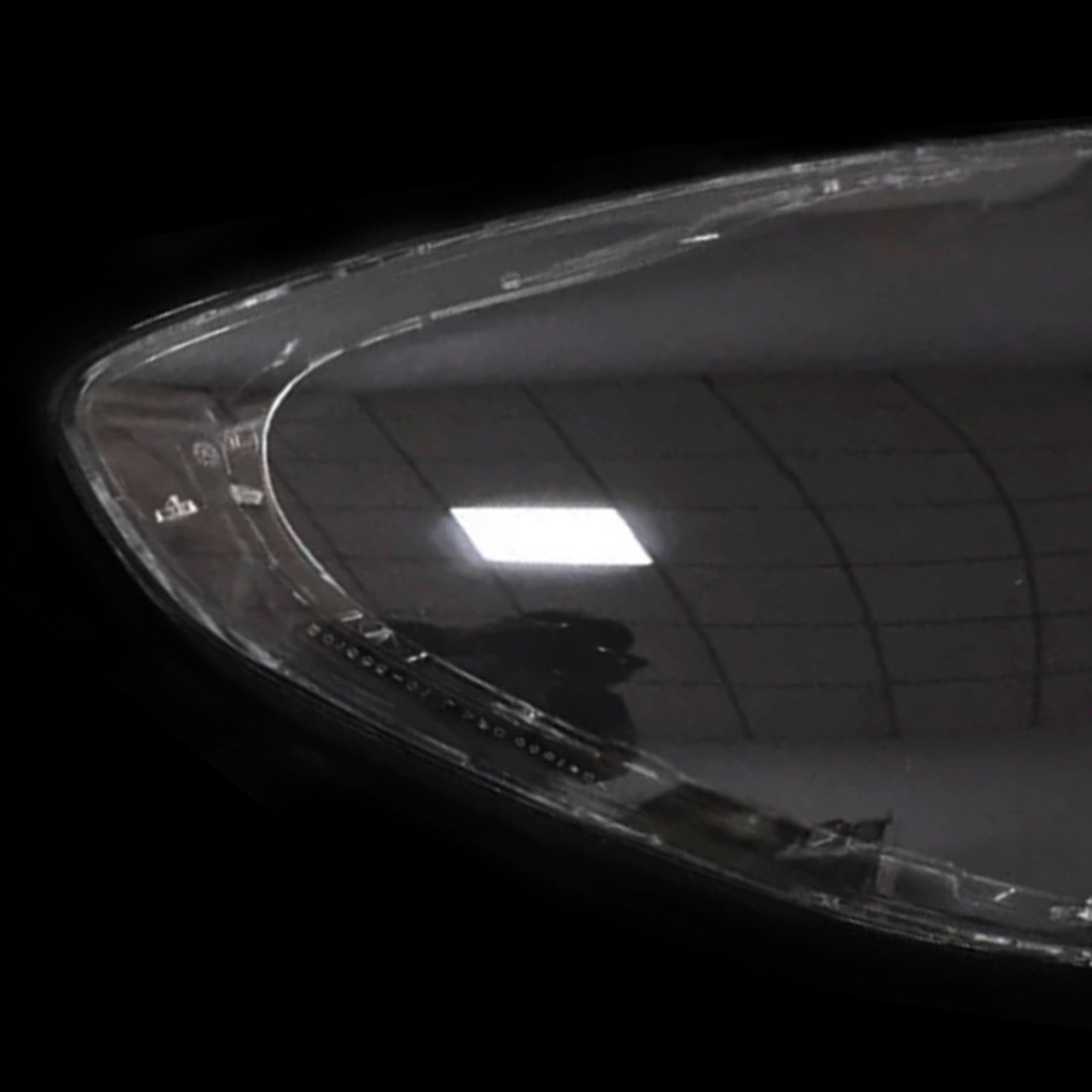 2017-2020 Porsche Panamera 2PCS Front-frontlys Linsedeksel Shell Clear