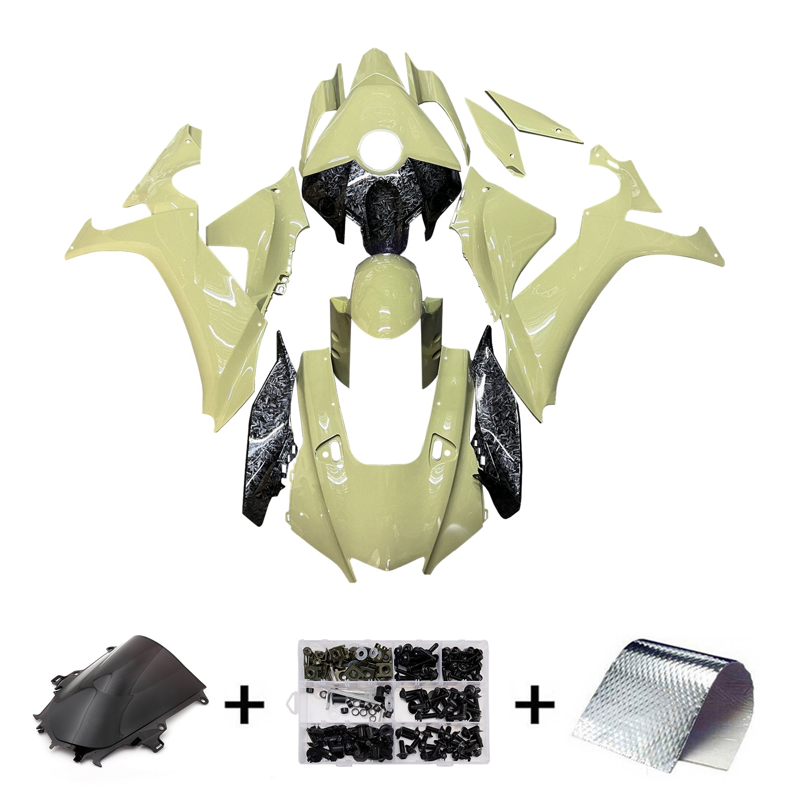 Injectiekuipset carrosserie kunststof ABS geschikt voor Yamaha YZF-R1 2020-2025