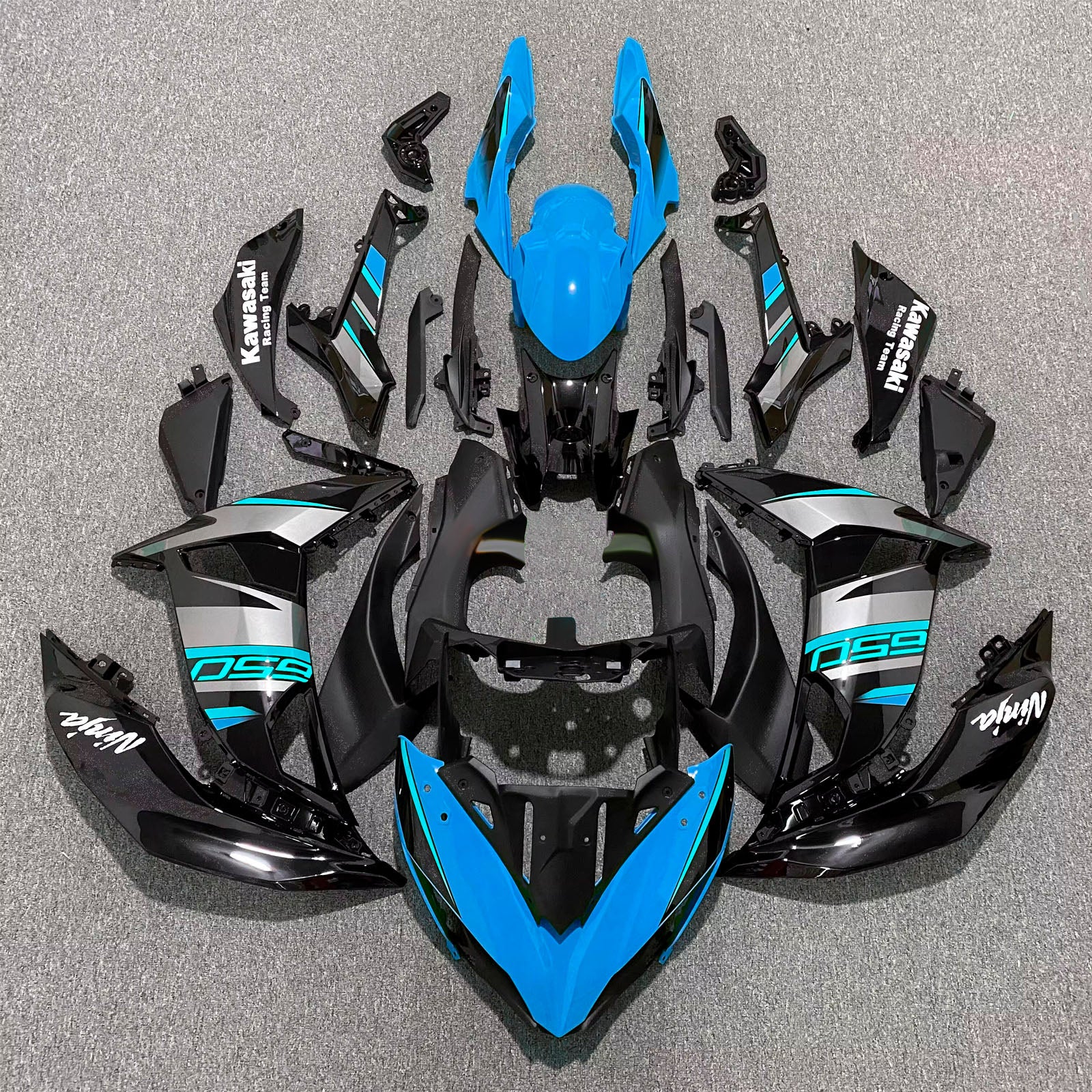 Injection Fairing Kit Bodywork Plastic ABS fit For Kawasaki ER-6F Ninja650R 2017-2019