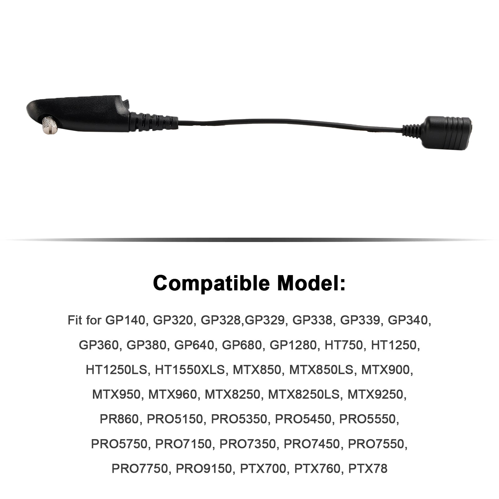 K kábel prevodníka náhlavnej súpravy rozhrania pre GP140 GP328 GP360 HT1250LS MTX950