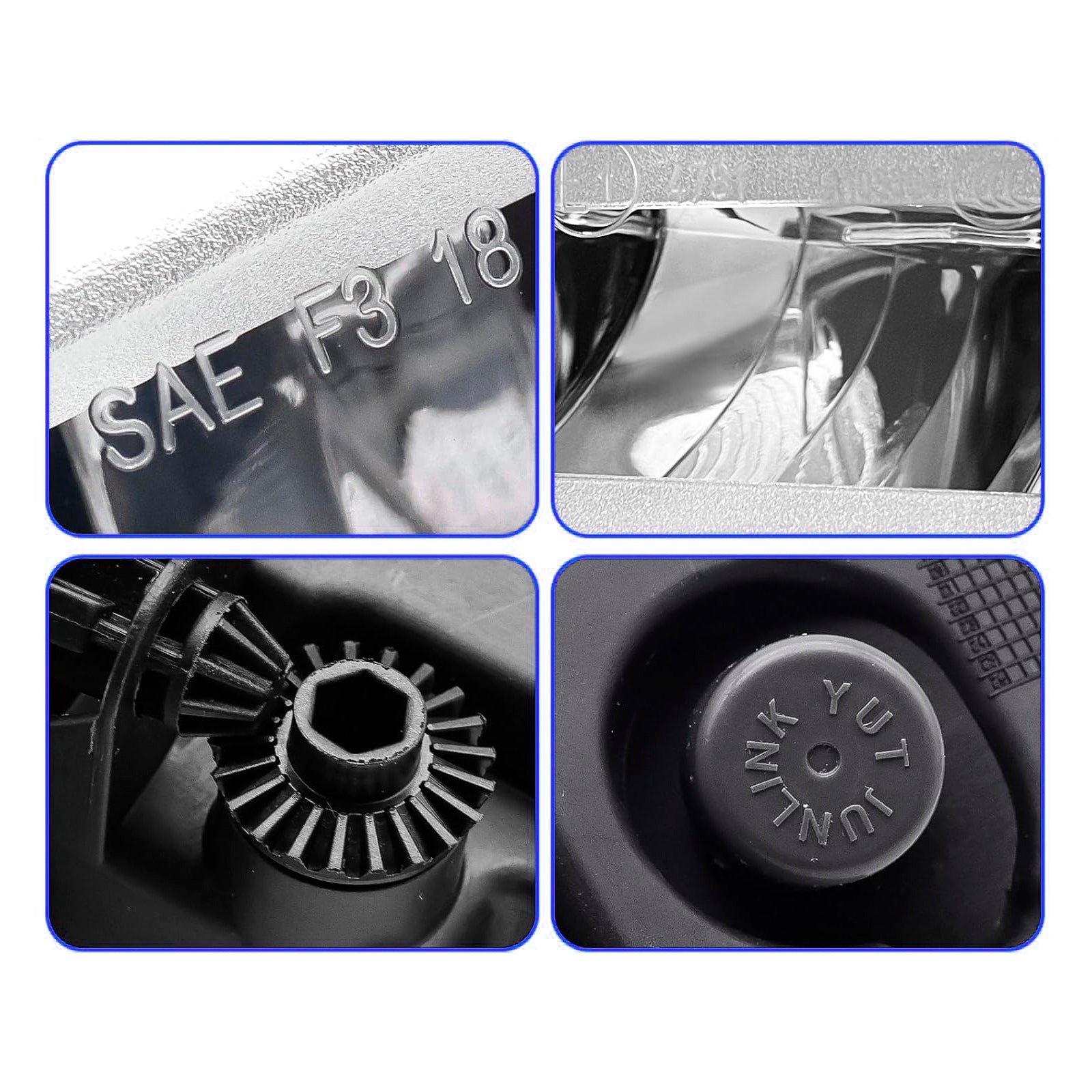 2018-2022 BMW X5 G05 Pair LED Front Bumper Fog Lights 63177406365